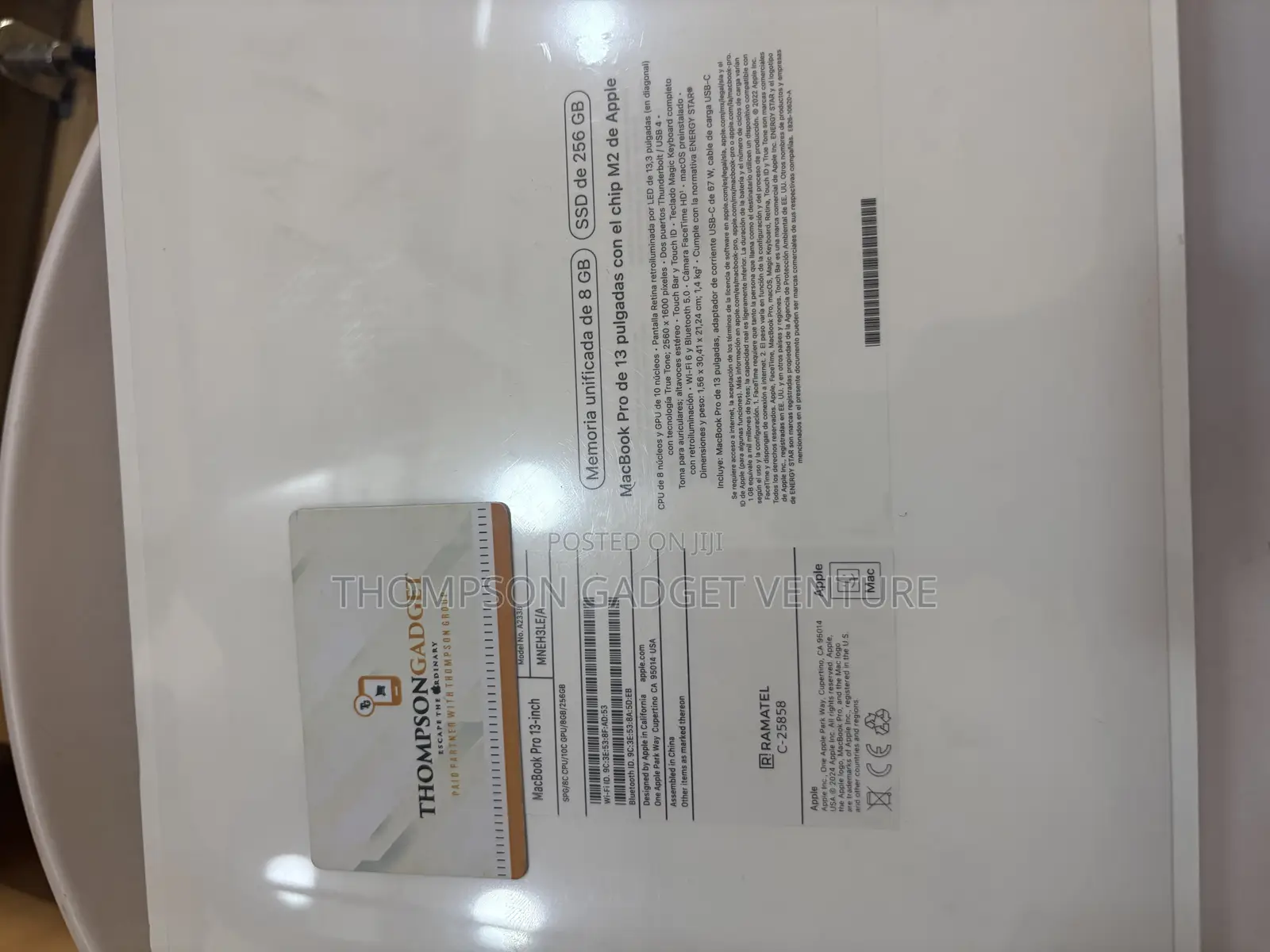 New Laptop Apple MacBook Pro 2023 M2 8GB Intel Core I7 HDD+SSD 256GB
