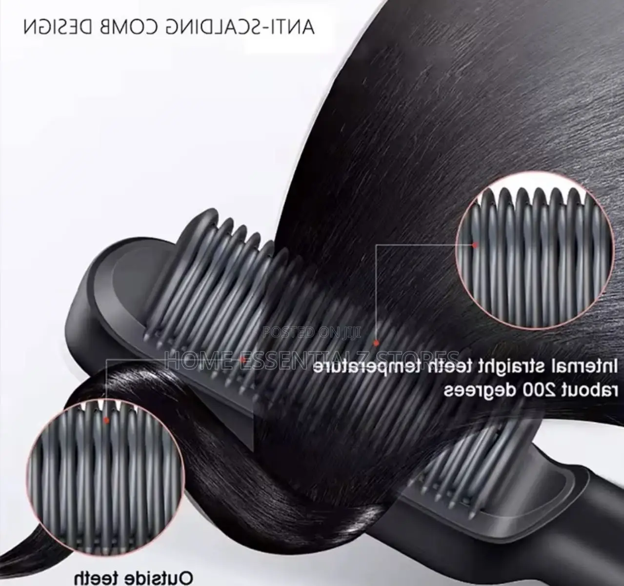 Hair Straightener and Curling Comb
