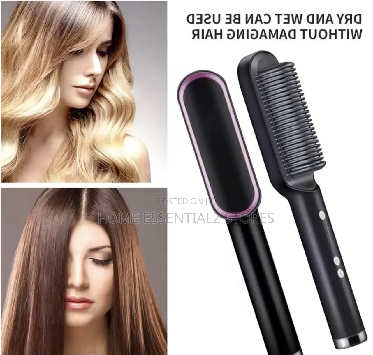 Hair Straightener and Curling Comb