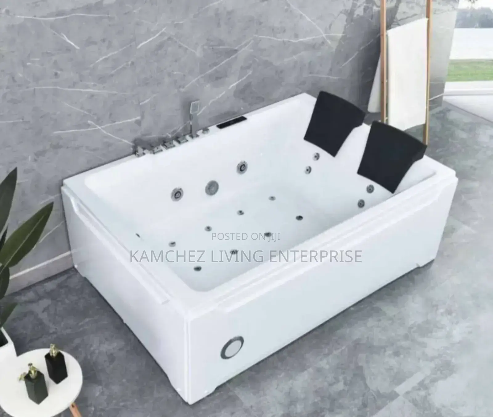 2-person Jacuzzi Bathtubs With 16 Jets – White