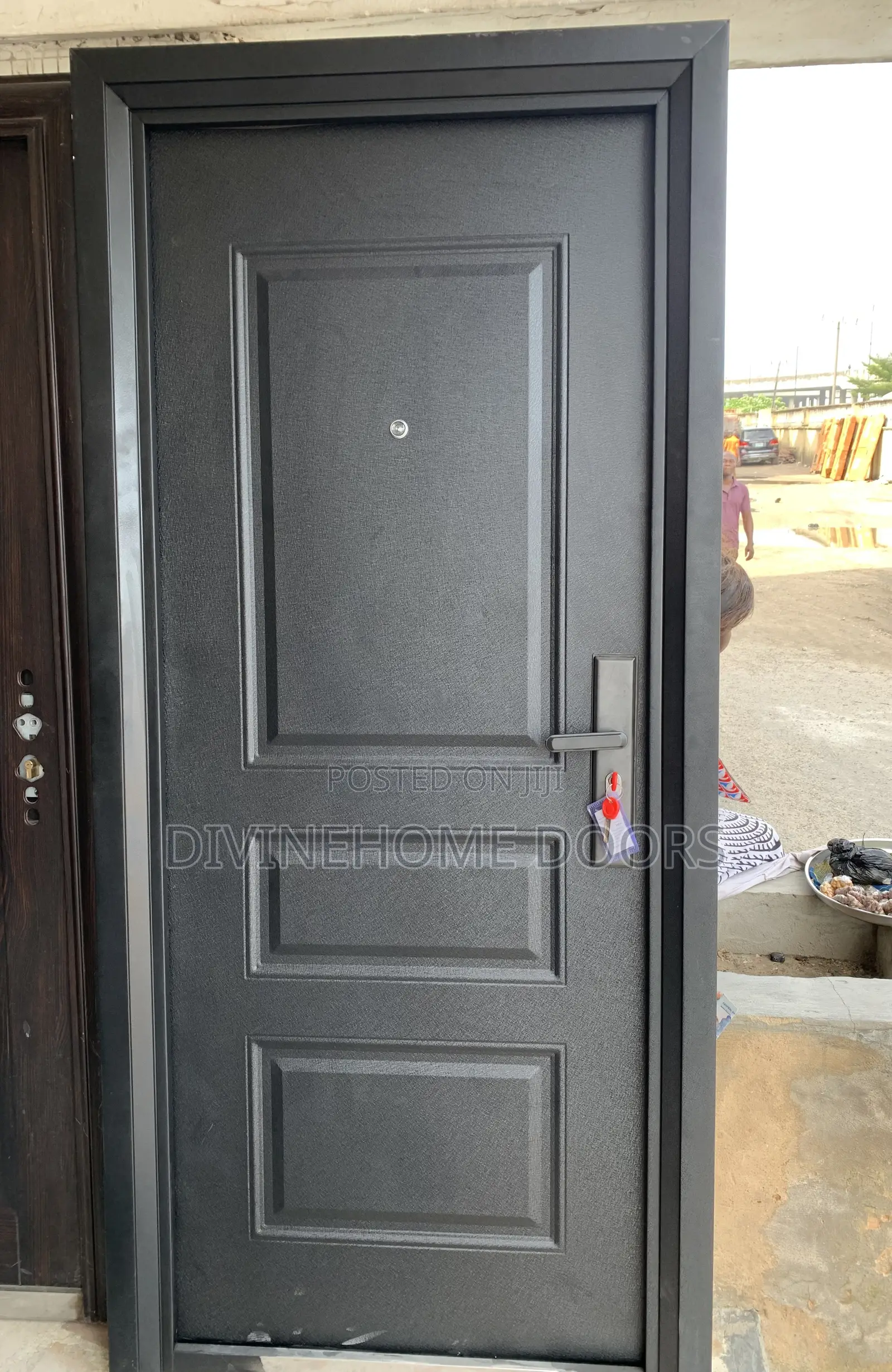 Mart Black Steel Door