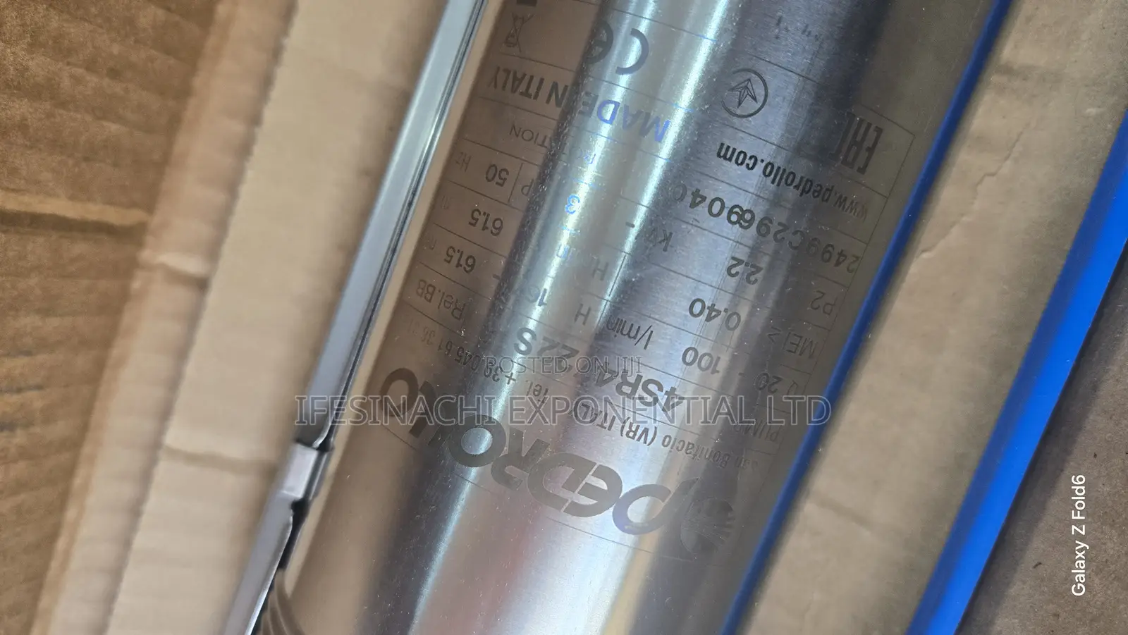 3hp / 3 Phase Pedrolo Submersible Pump