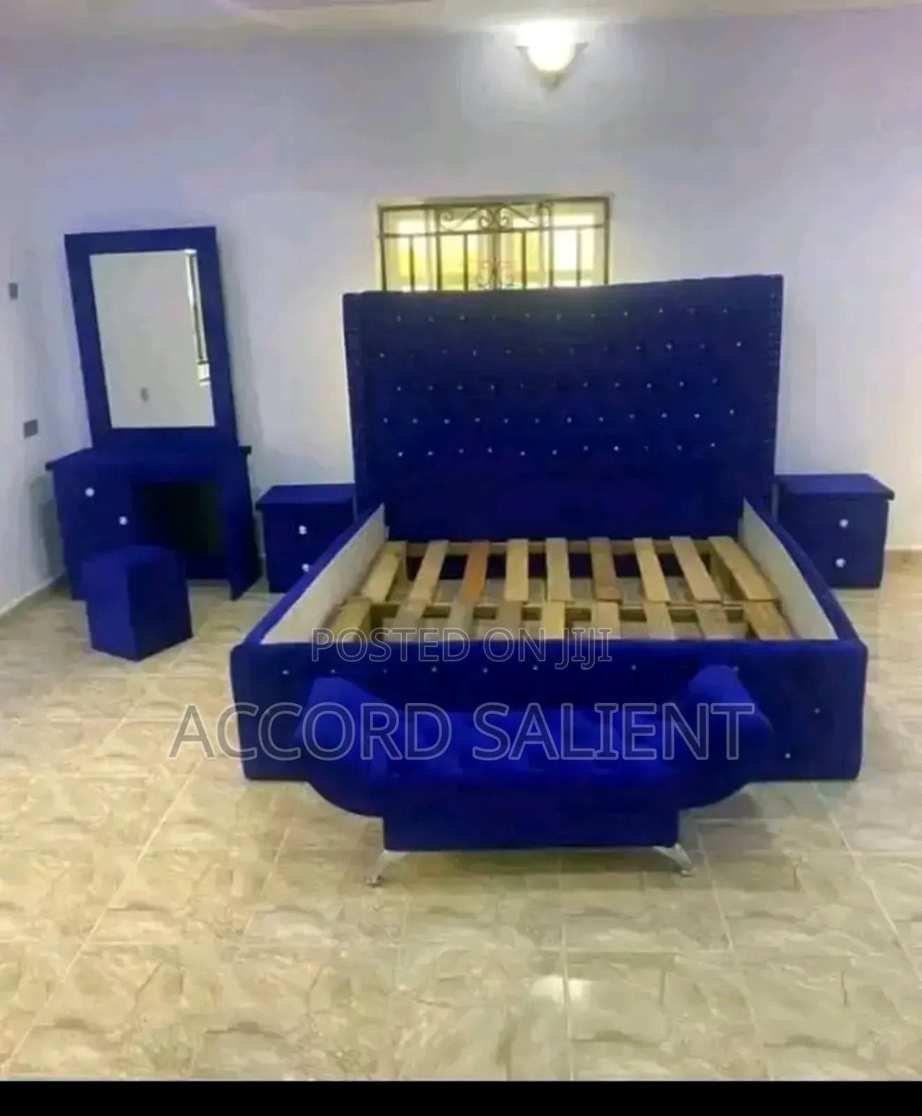 Executive 6 By 6 Bed Frame With Bedsides And Mirror