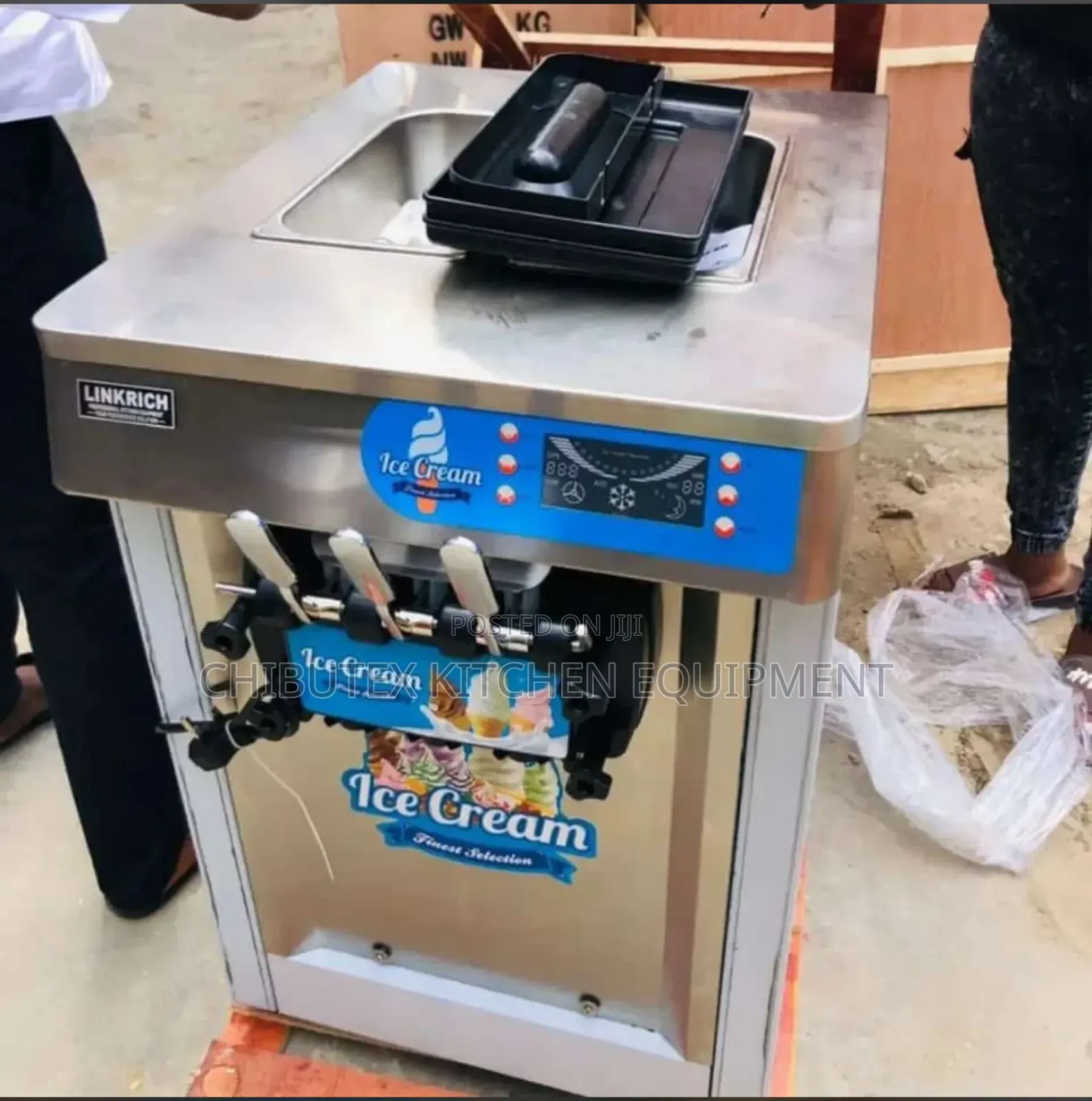 Industrial Ice Cream Machine 3 Nozzle