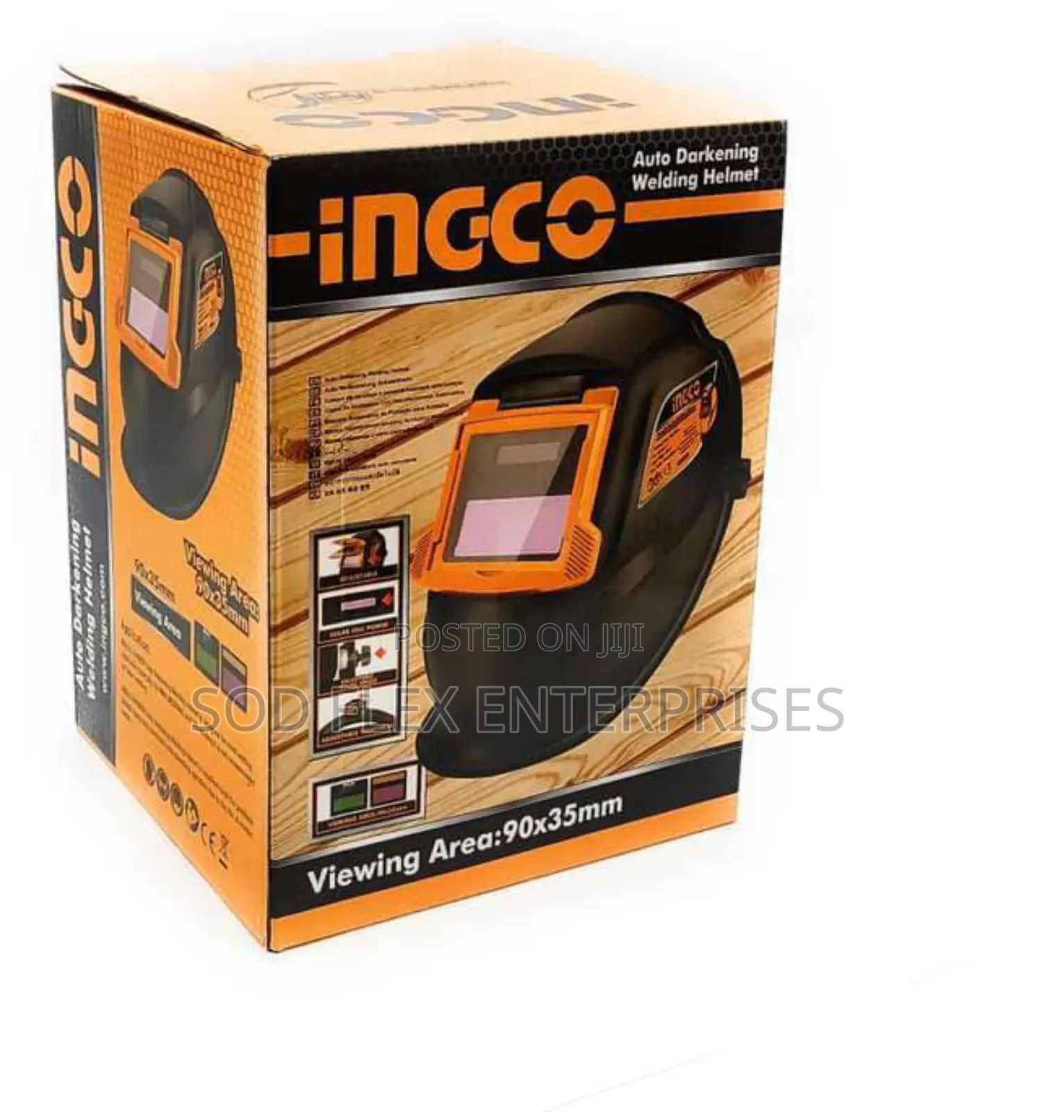 Ingco Industrial Auto Dark Safety Welding Helmet