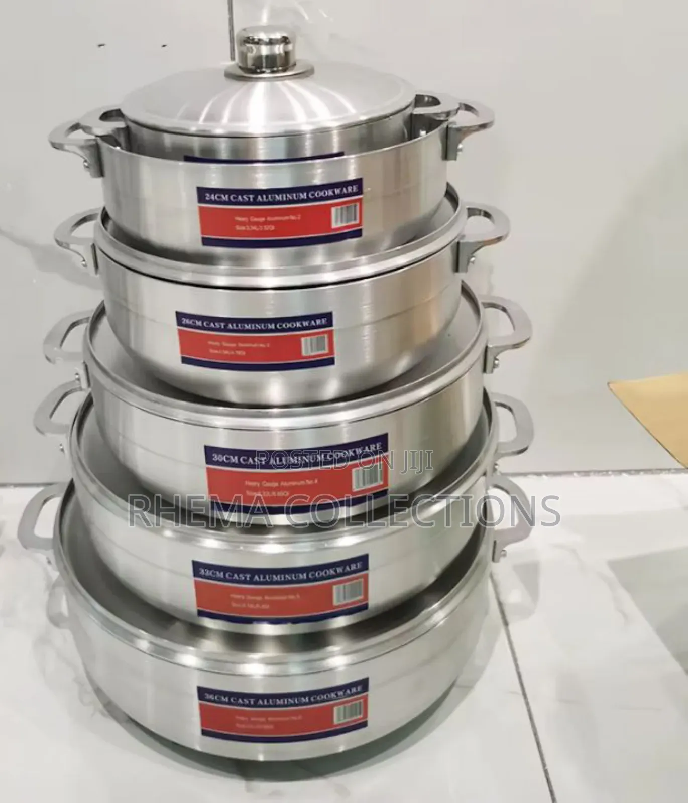 6pcs Cast Aluminum Polishing Cookware