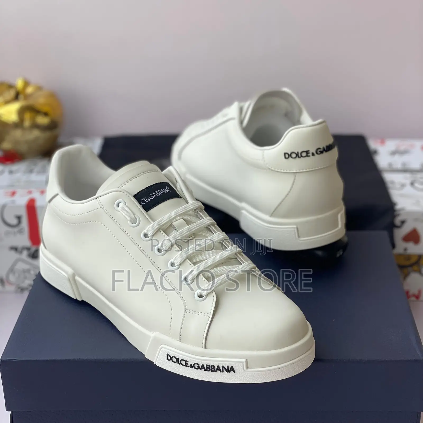 Original Dolce & Gabbana Leather Sneakers