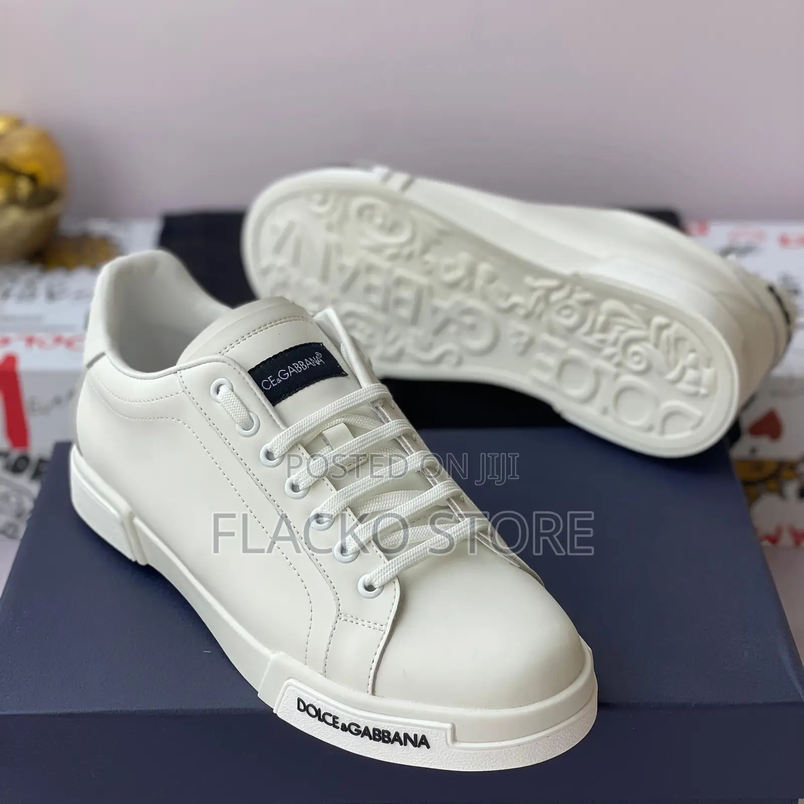 Original Dolce & Gabbana Leather Sneakers