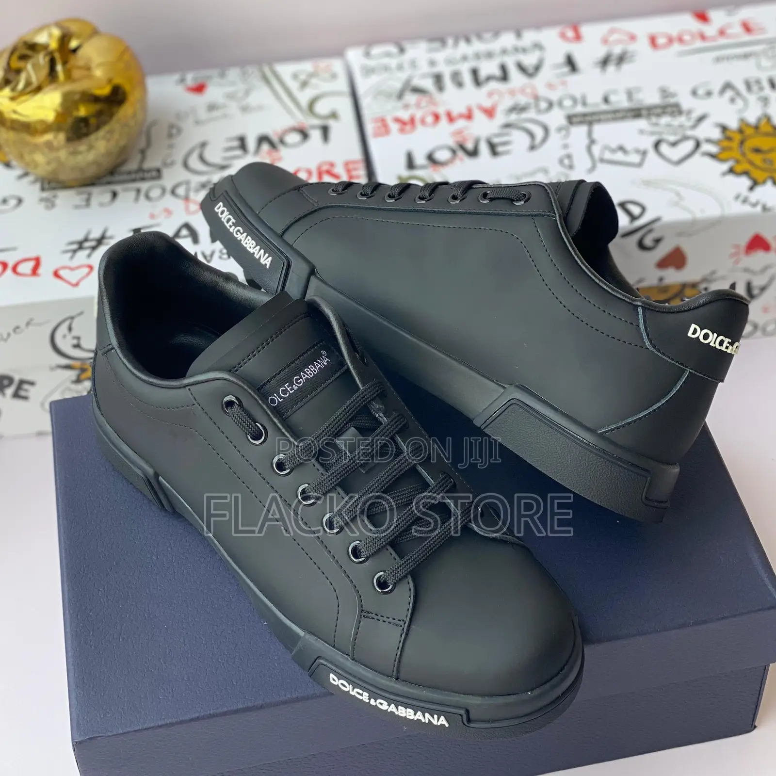 Original Dolce & Gabbana Leather Sneakers