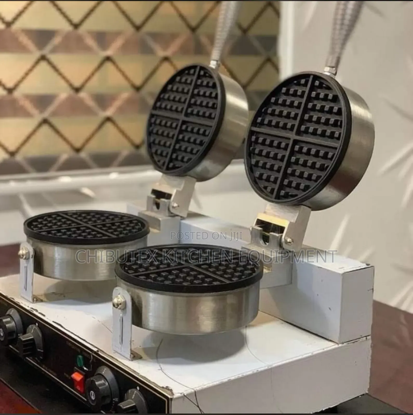 Industrial Waffles Maker Machine Double