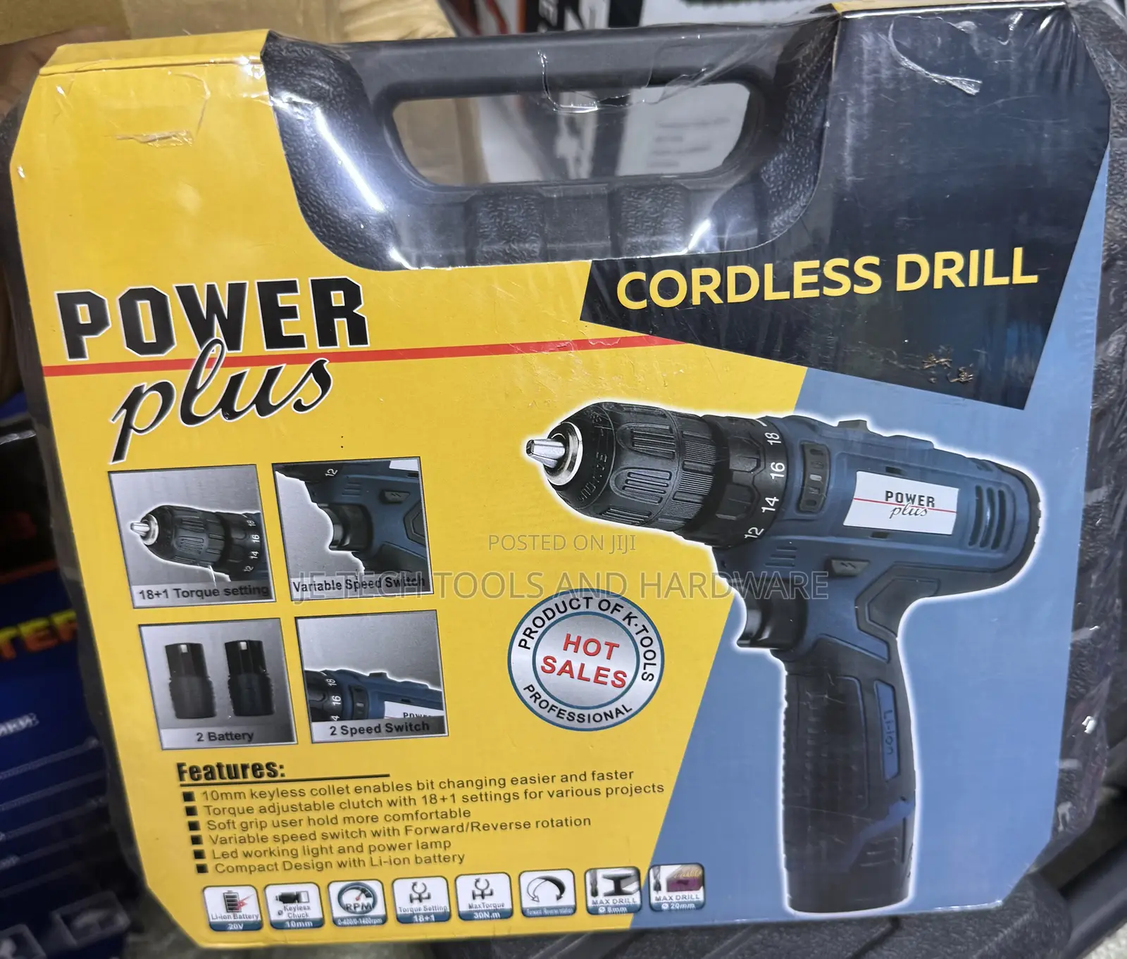 Mini 20v Cordless Drill Power Plus