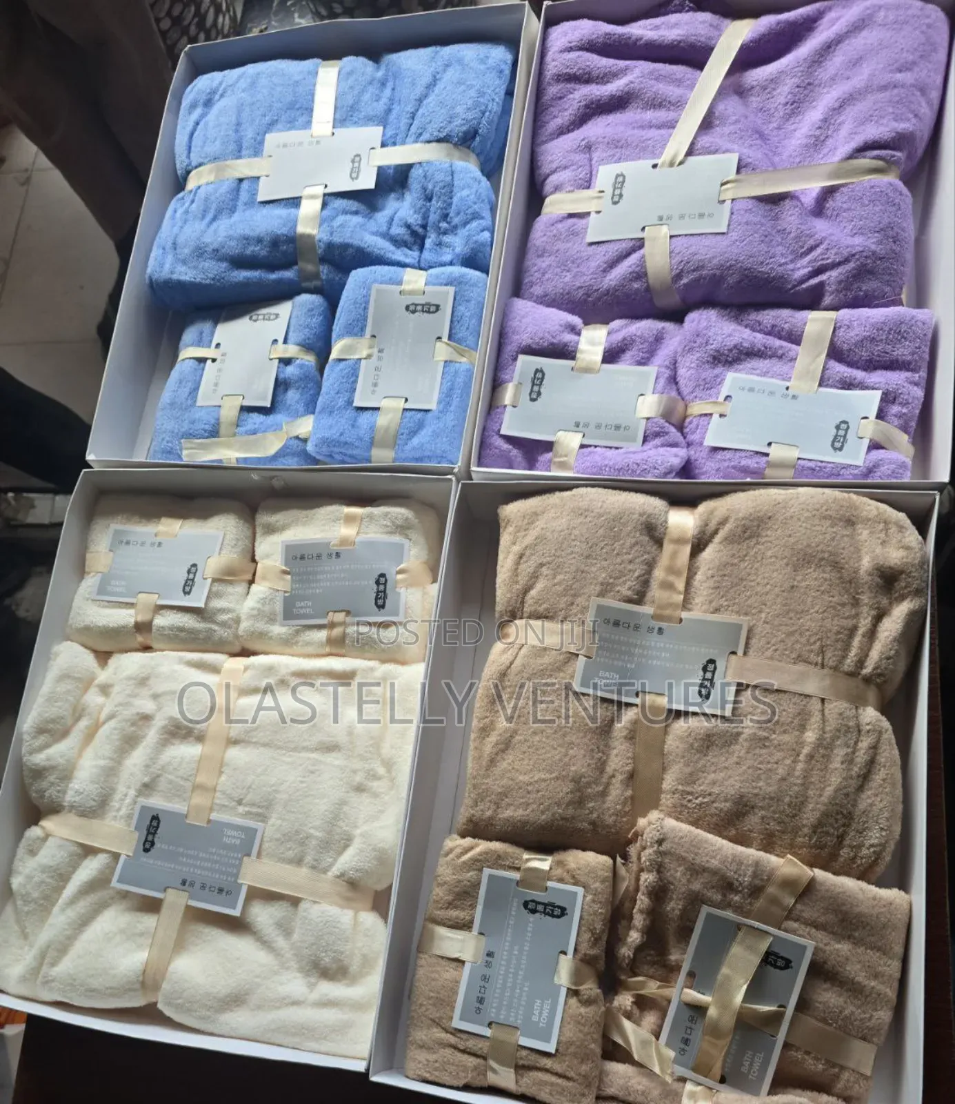 3 in 1 Towel Different Colours At