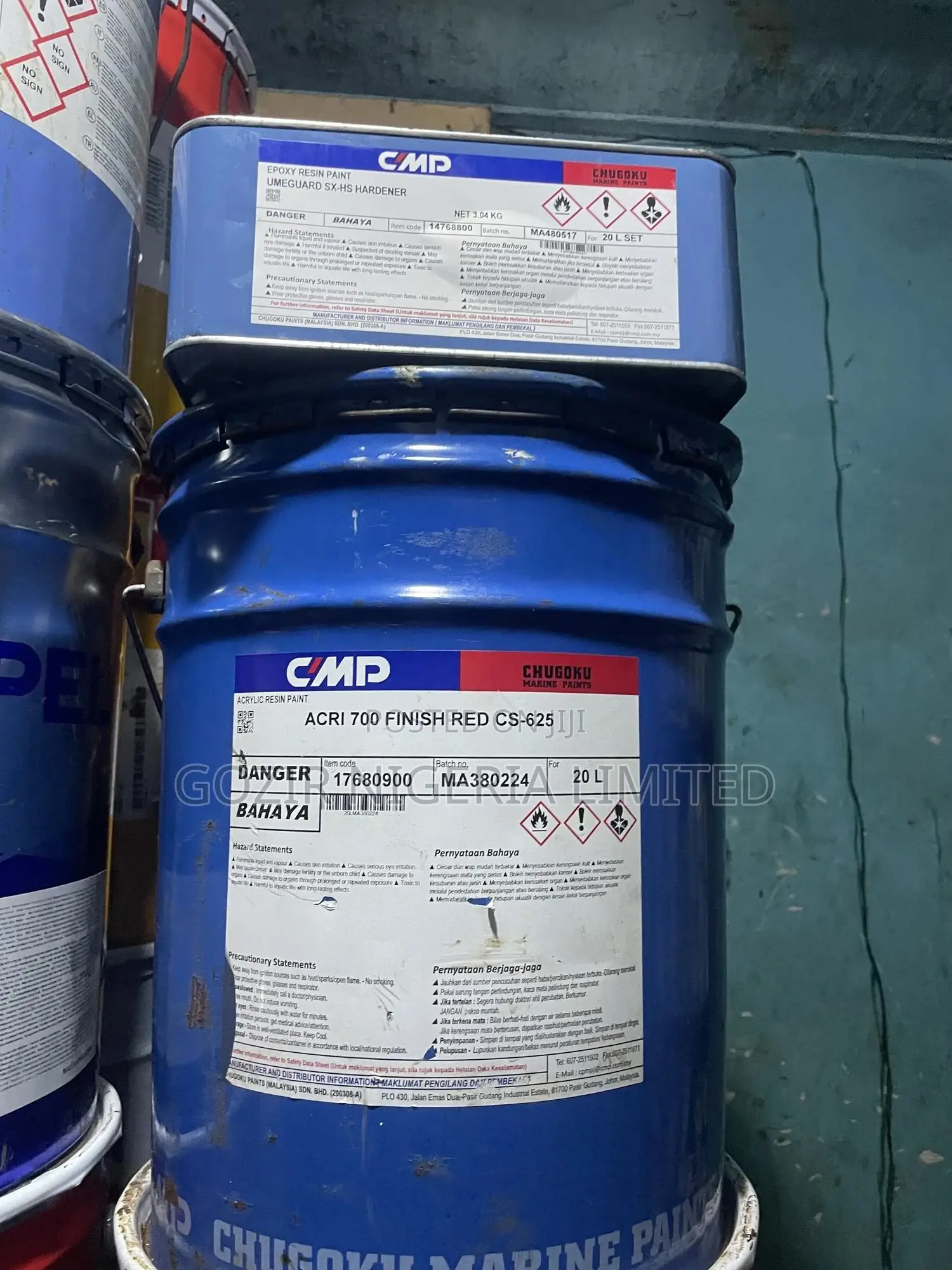 CMP Acri 700 Finish Red Cs-625