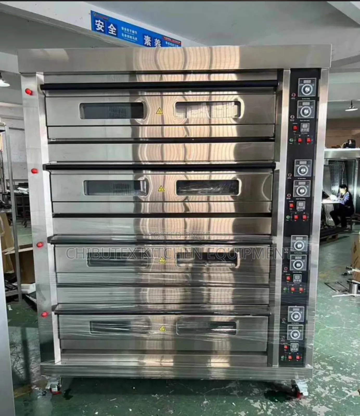 Industrial 16 Trays Gas Oven 4 Deck
