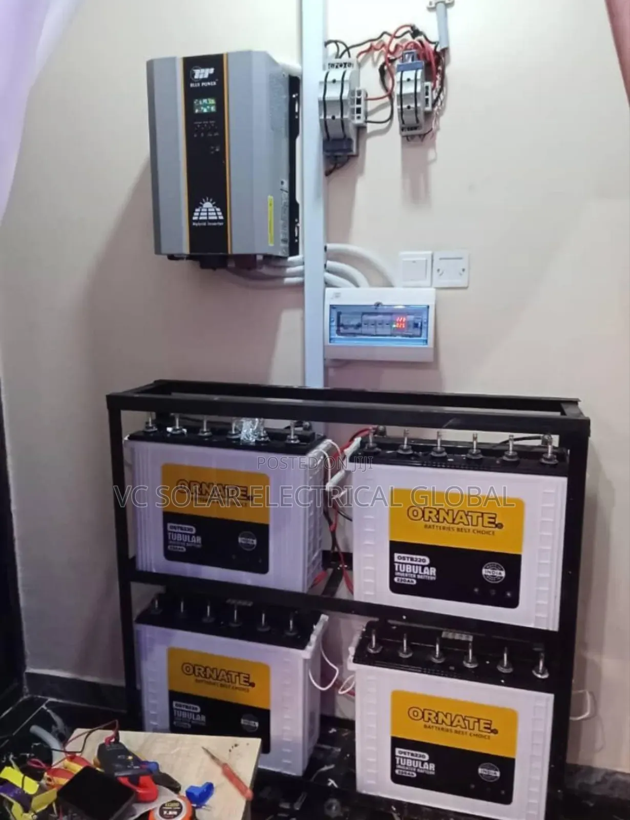 Full Package Of 4 Battery Installation And 12kva Inverter