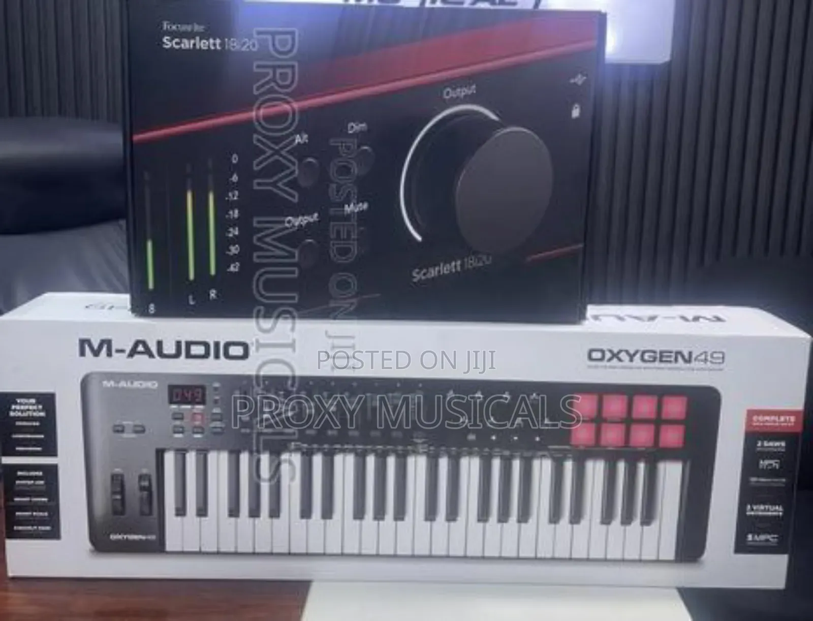 M-Audio Oxygen 49 Midi-Keyboard Focusrite Scarlett 18i20