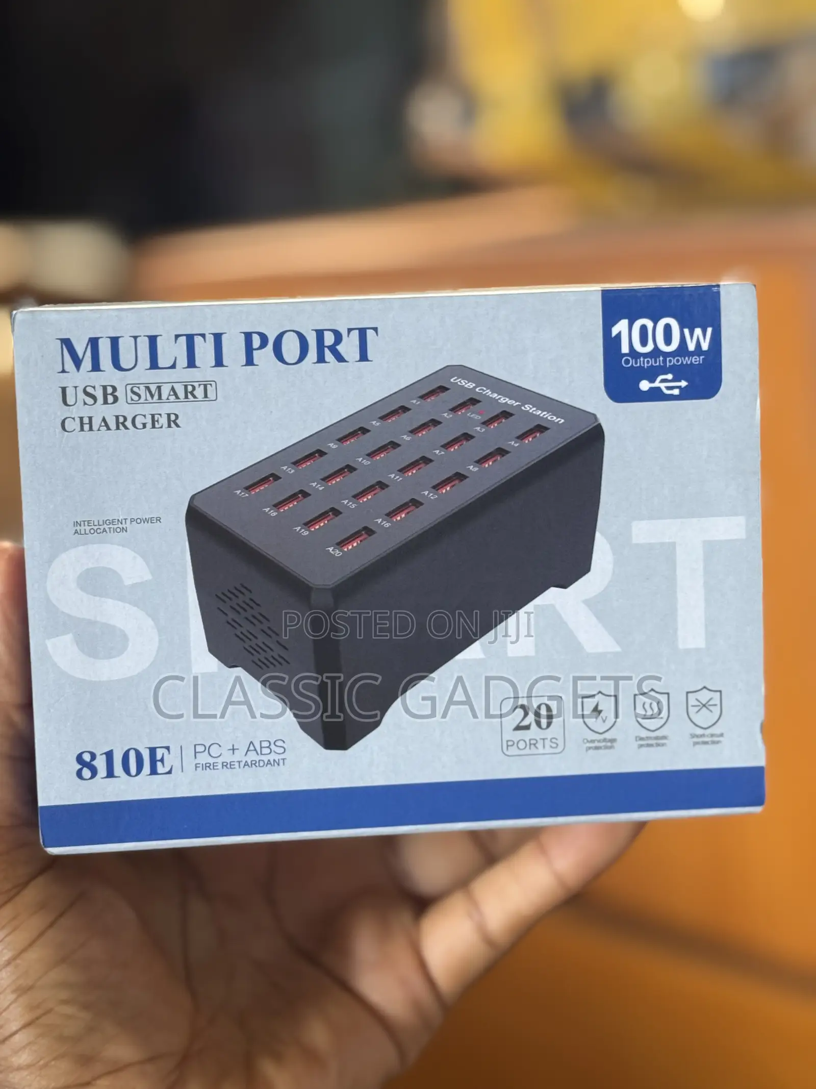 20-Port Usb 100w Charging Station for Smartphones, Tablets