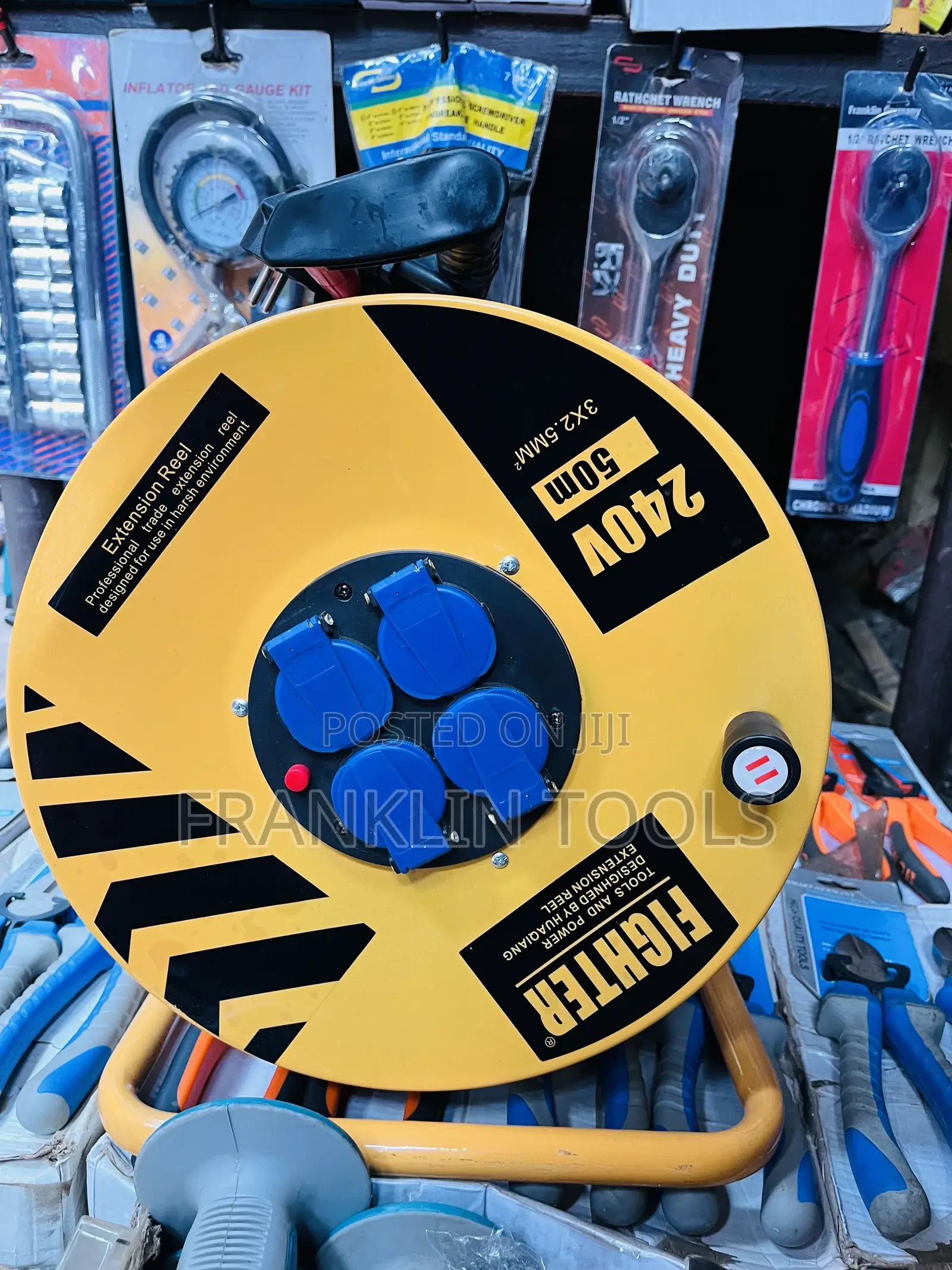 Extension Cable Reel 2”Pin 240v/50m 3”Pin 50m