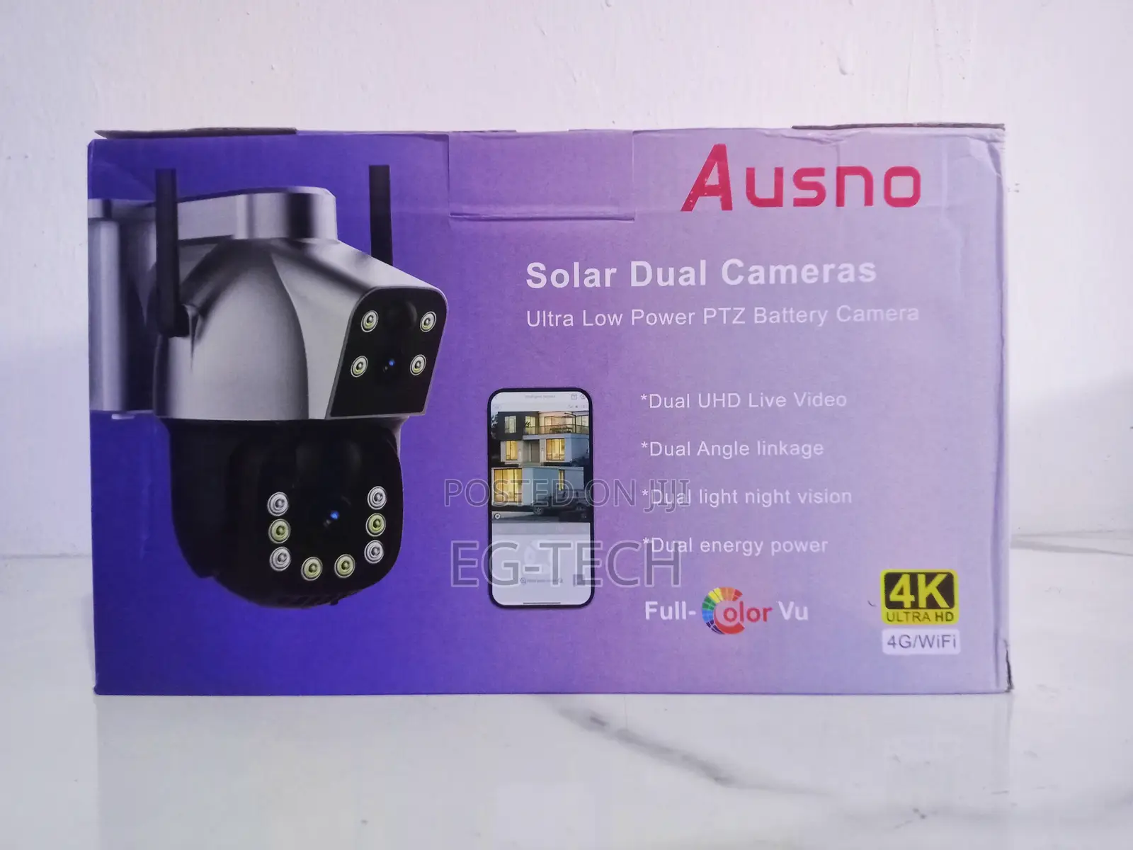 Ubox Solar Dual CCTV Camera (Payment on Delivery)