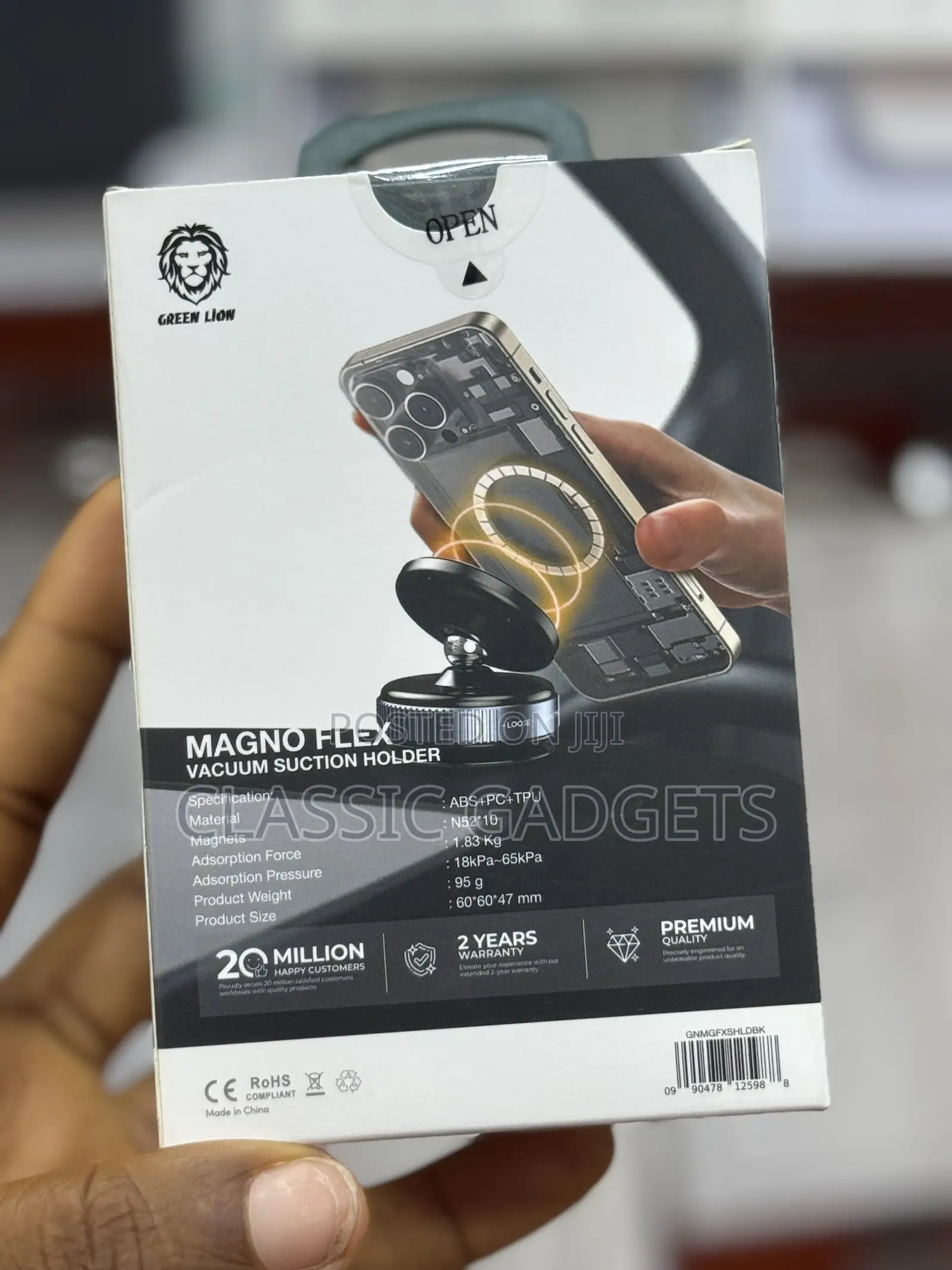 Green Lion Magno Flex Vacuum Suction Phone Holder