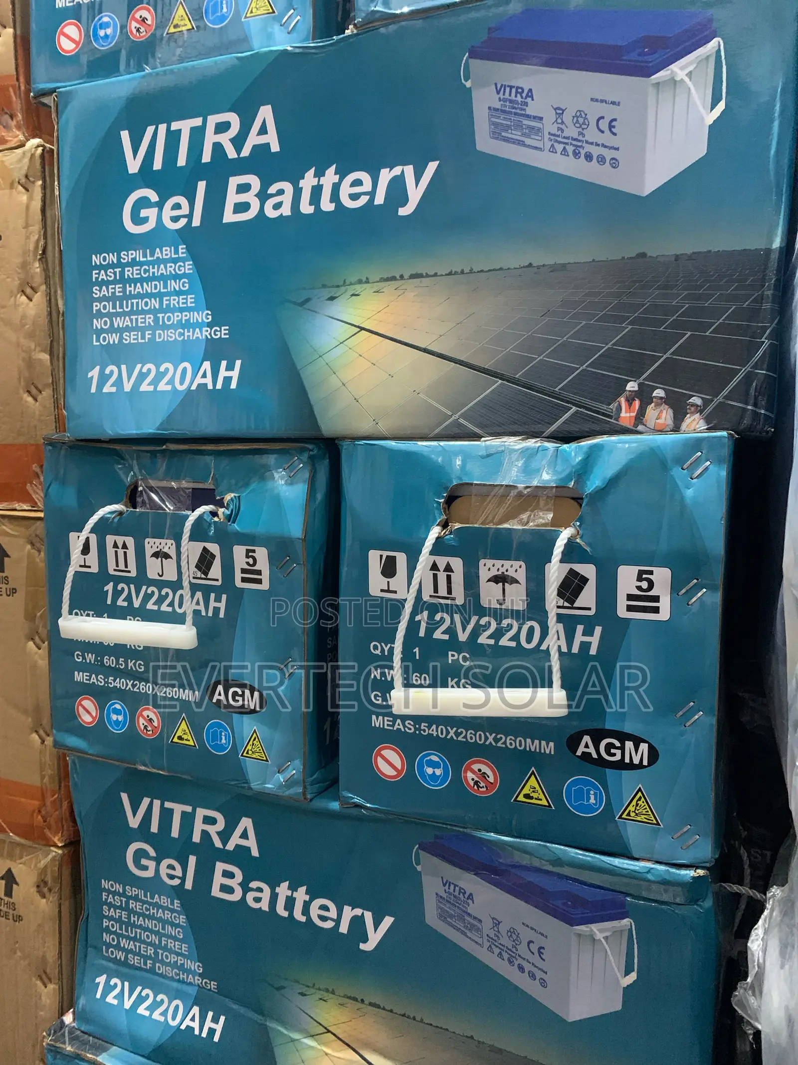 220 Ahms 12v Vitra Dry Cell Battery Strong And Durable