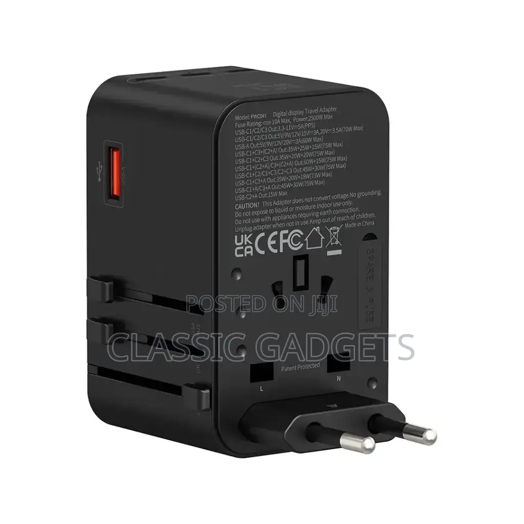 Powerology Pwc041 Gan 75w Universal Charger With 4 Ports