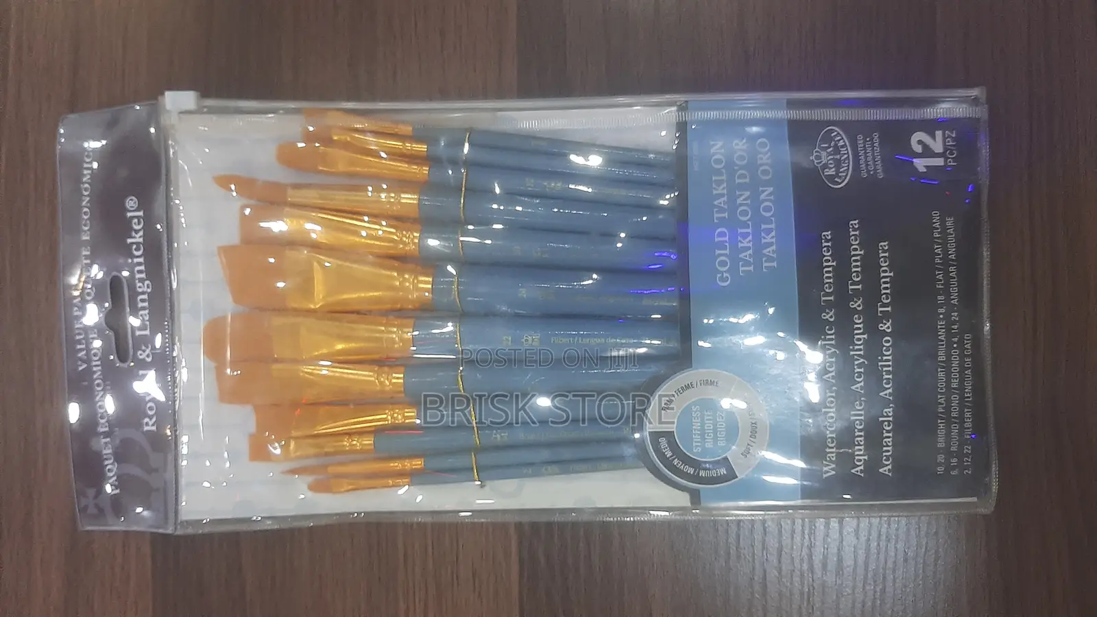 Royal Langnickel Rset‐9306 12‐Piece Golden Taklon Set