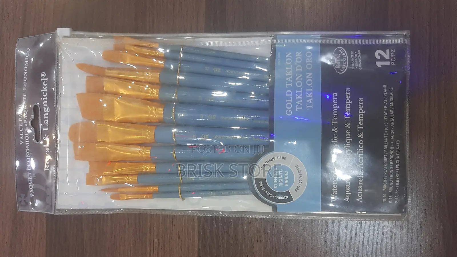 Royal Langnickel Rset‐9306 12‐Piece Golden Taklon Set