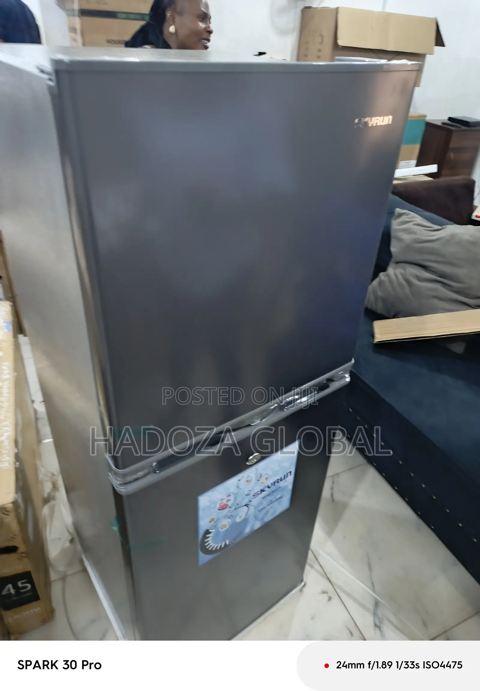 Bcd-195hs Skyrun Refrigerator - Double Compartments - 195 L