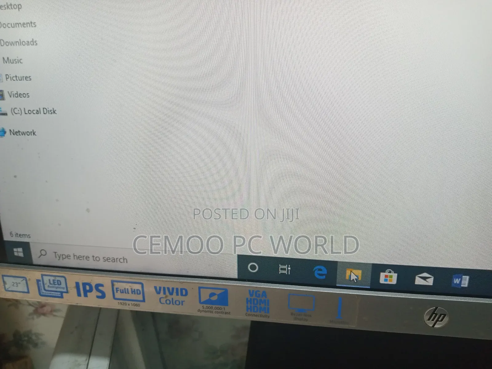 Hp 23" Frameless Monitor