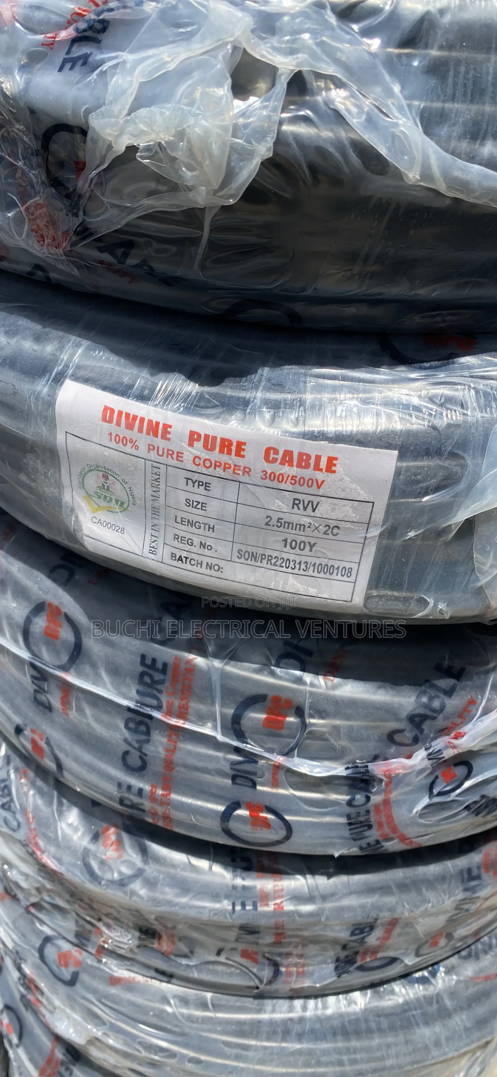2.5mm 2core Flexible Cable Divine Pure