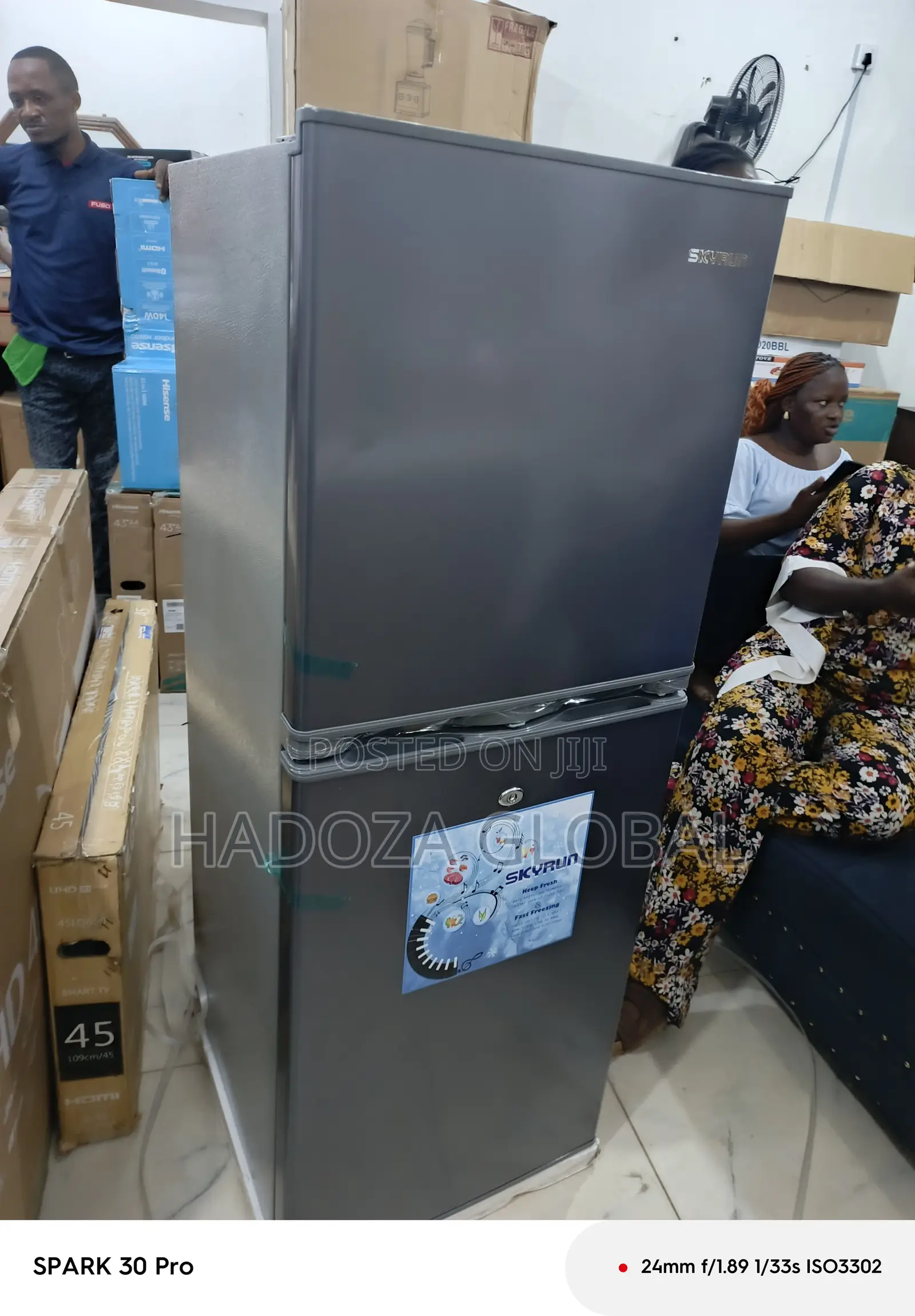 Frost Management Fridge - Skyrun Dual Door - Bcd-195hs