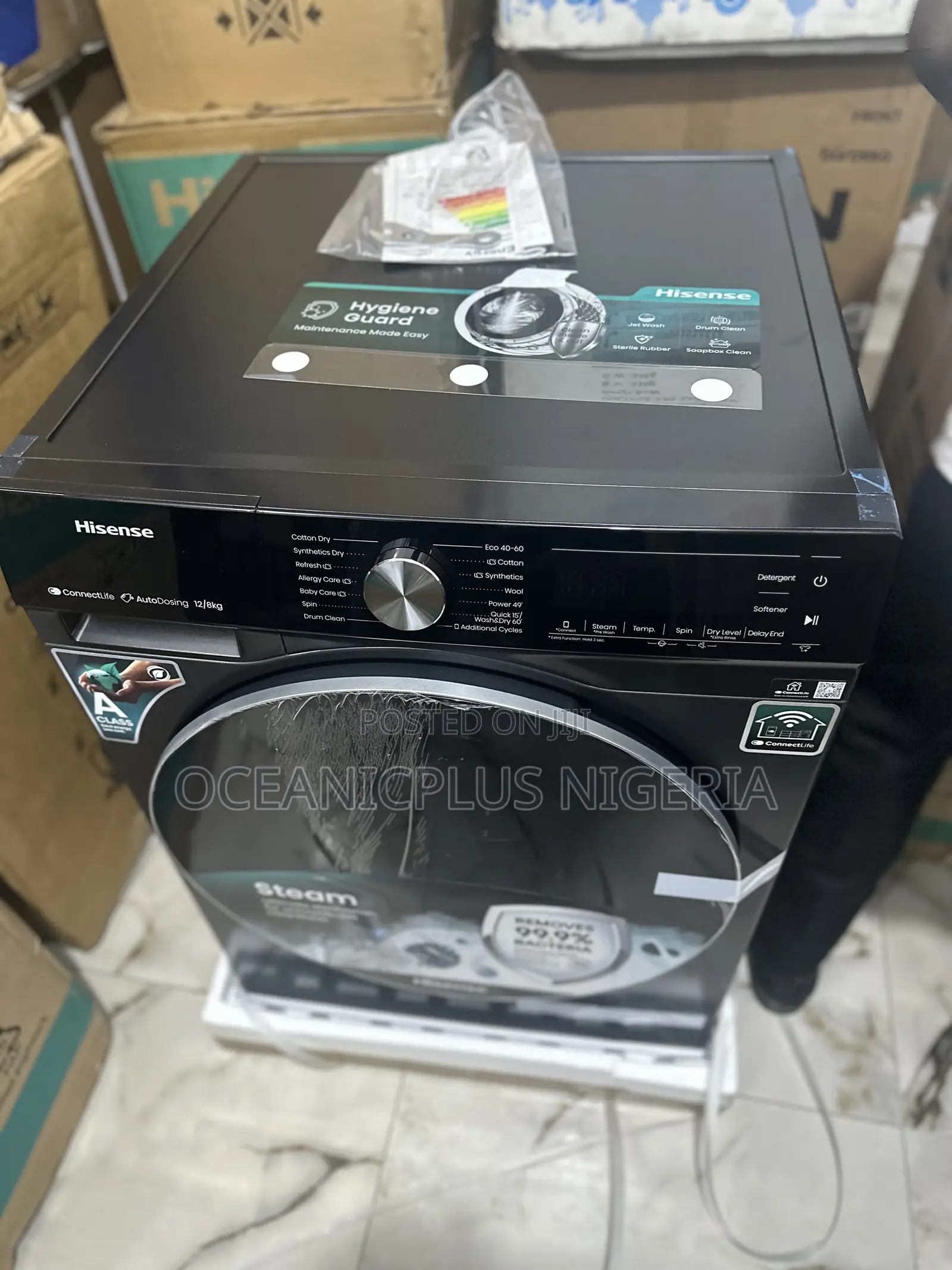 Hisense Supreme Care 12kg/8kg Washer and Dryer.