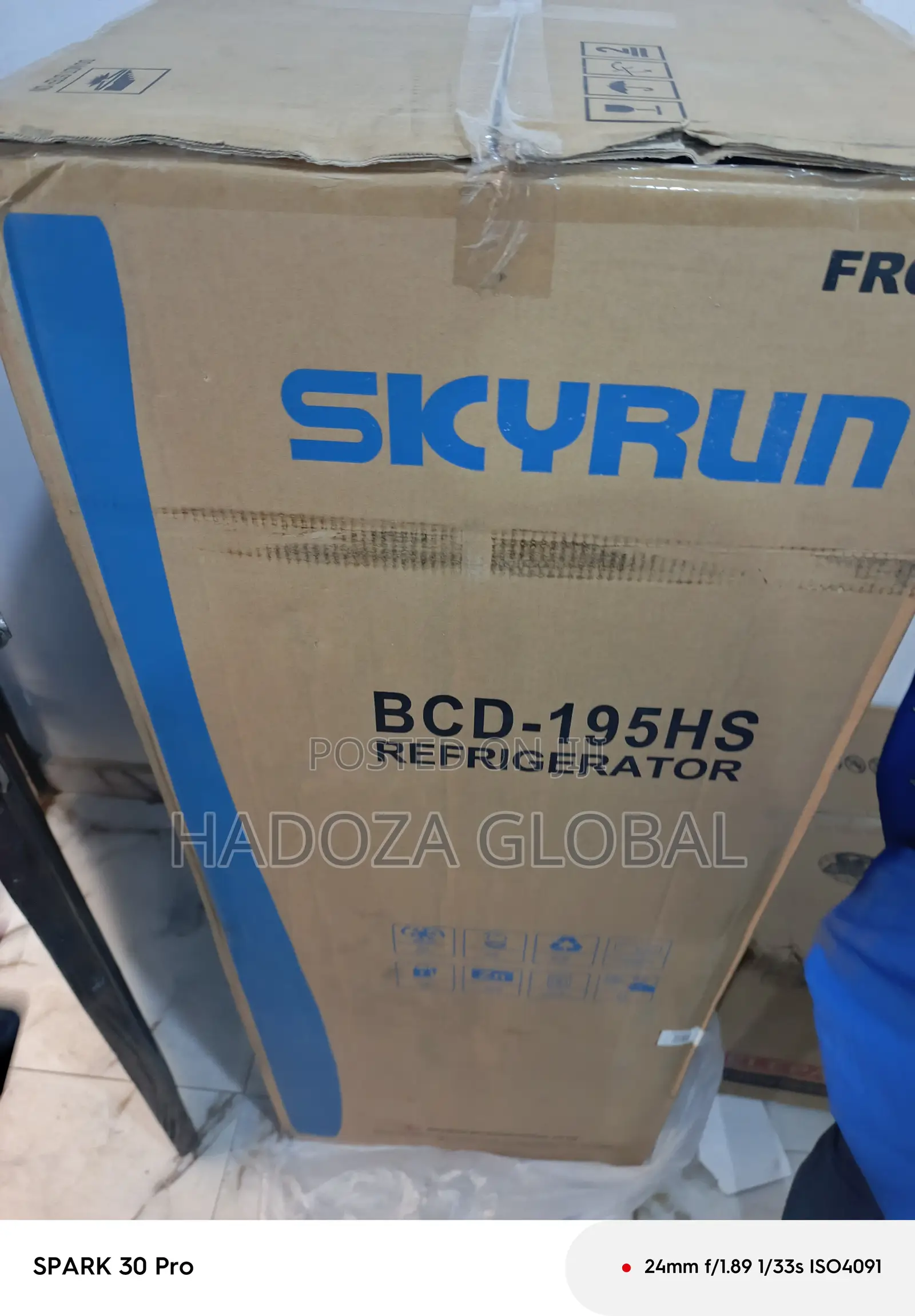 Powerful Cooling Unit - Skyrun Dual Door Refrigerator - 195l