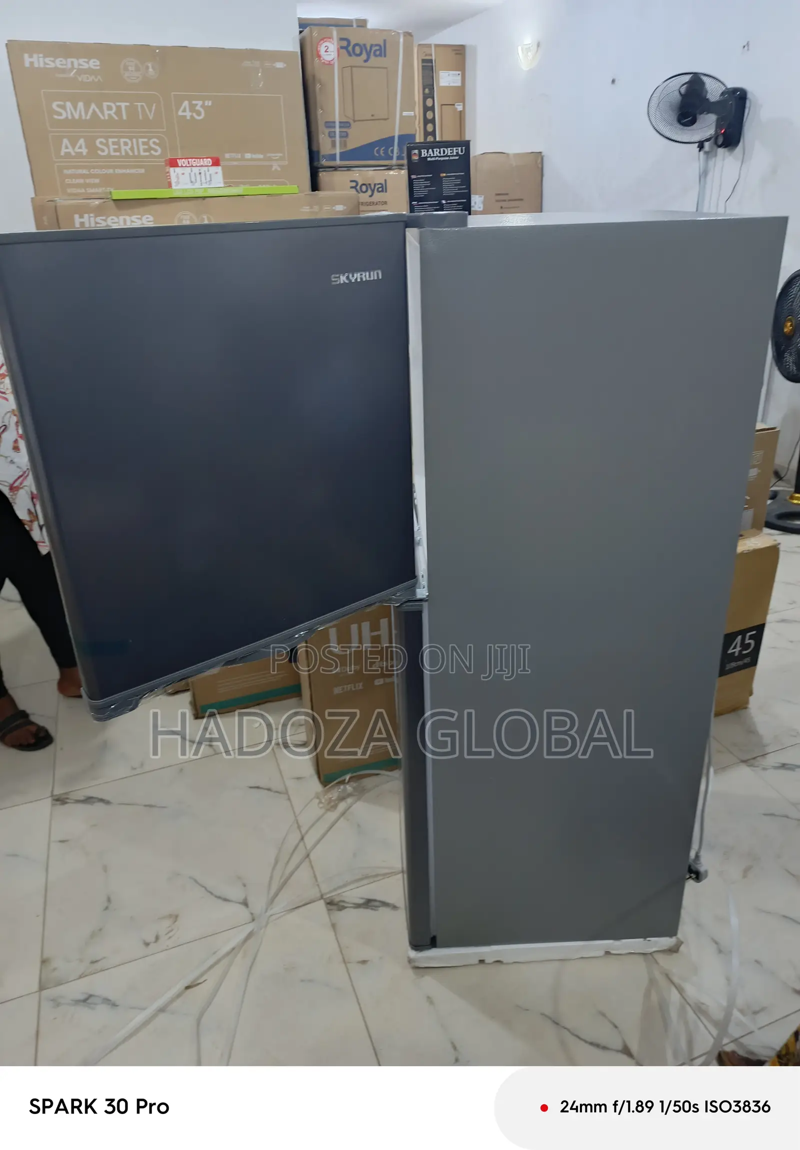 All-in-one Dual Door Refrigerator - 195l Skyrun Unit