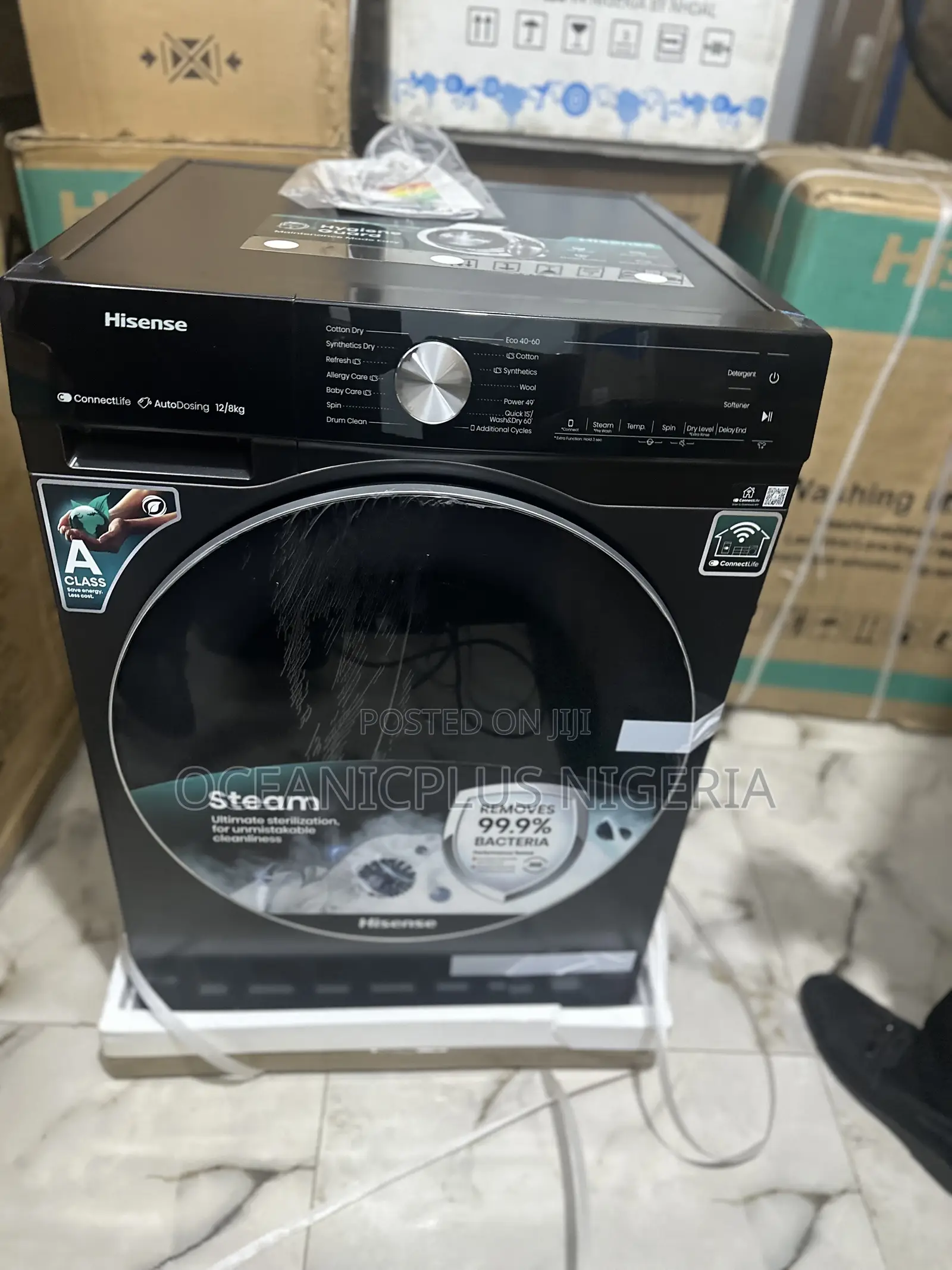 Hisense Pureluxe 12kg/8kg Washer and Dryer.