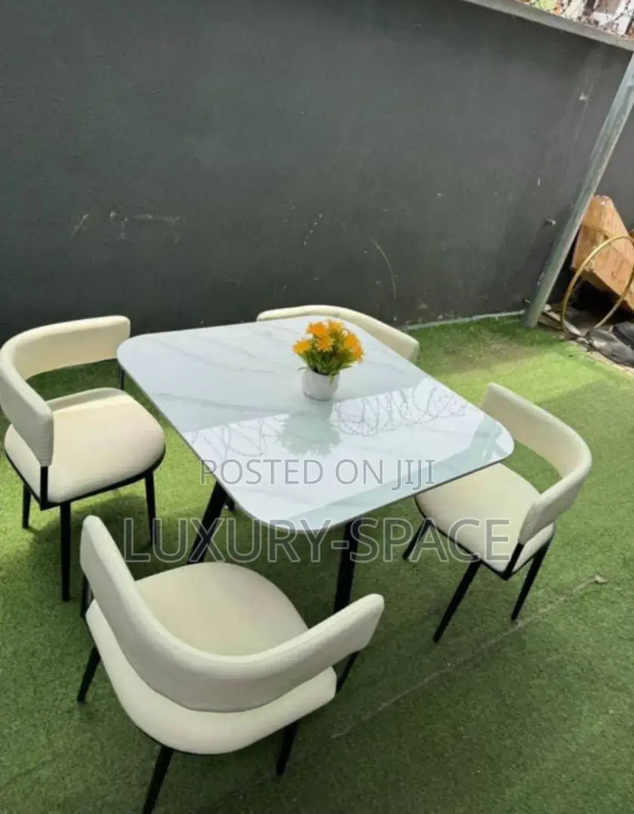 Modern Marble 4 Seater Dining Set