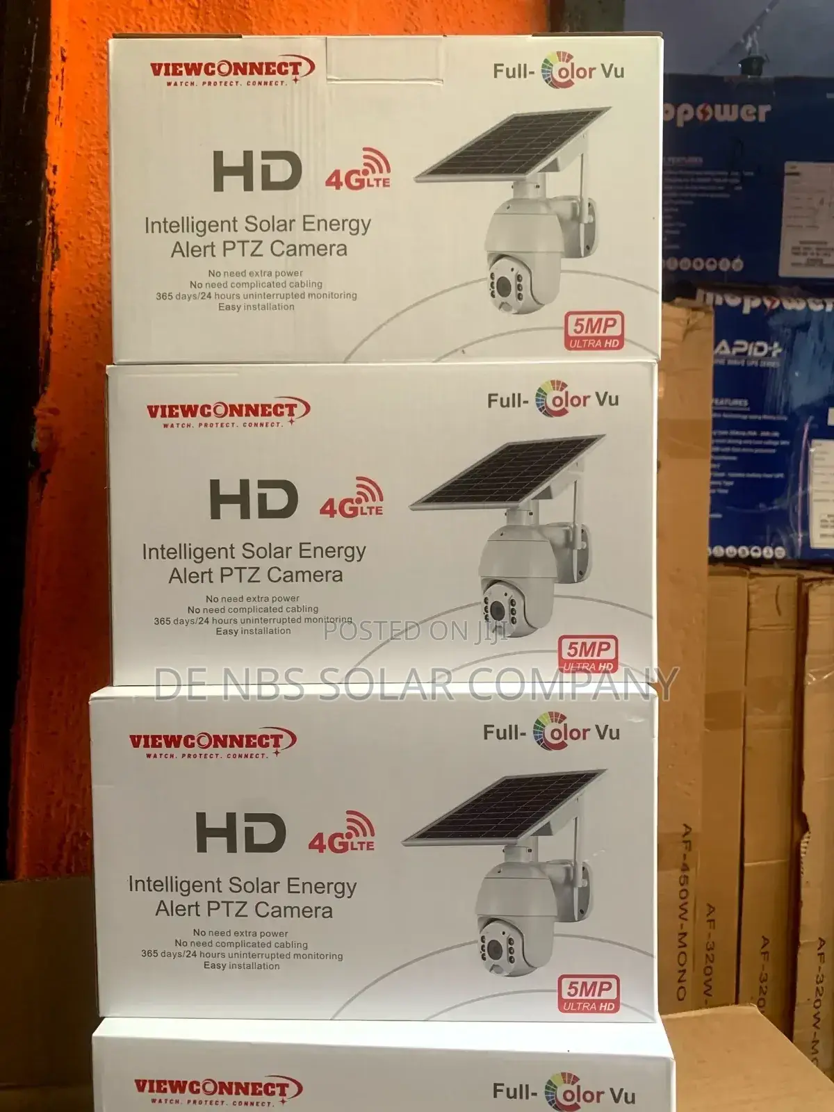 Intelligent V380pro Single Lens Solar CCTV Alert Camera