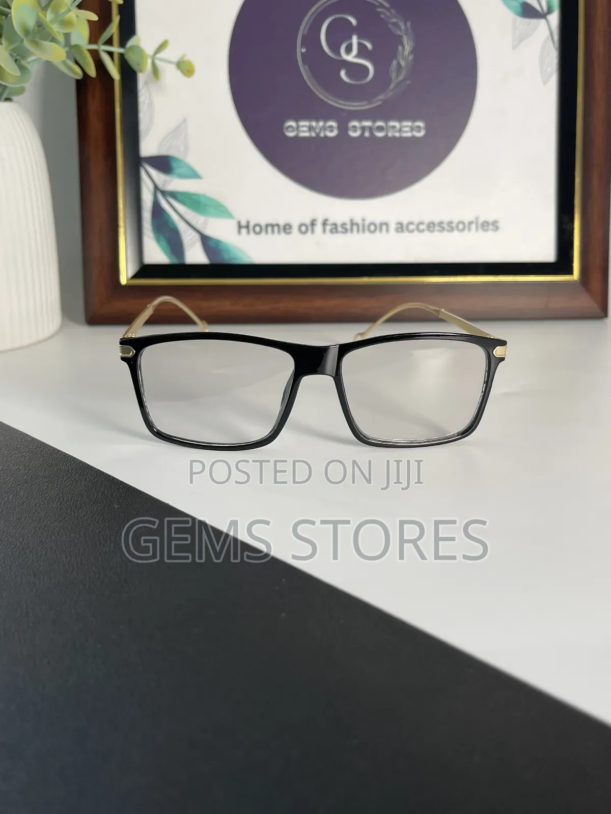 Classic Black Gold Photochromic Glasses - Timeless Frames