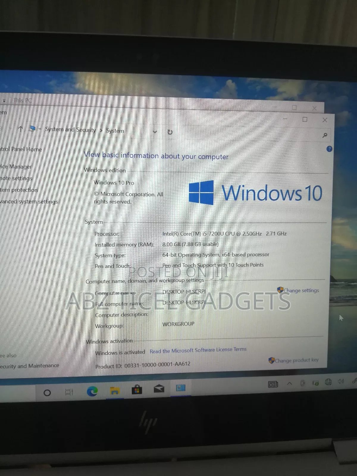 Laptop HP EliteBook X360 1030 G2 8GB Intel Core I5 SSD 256GB