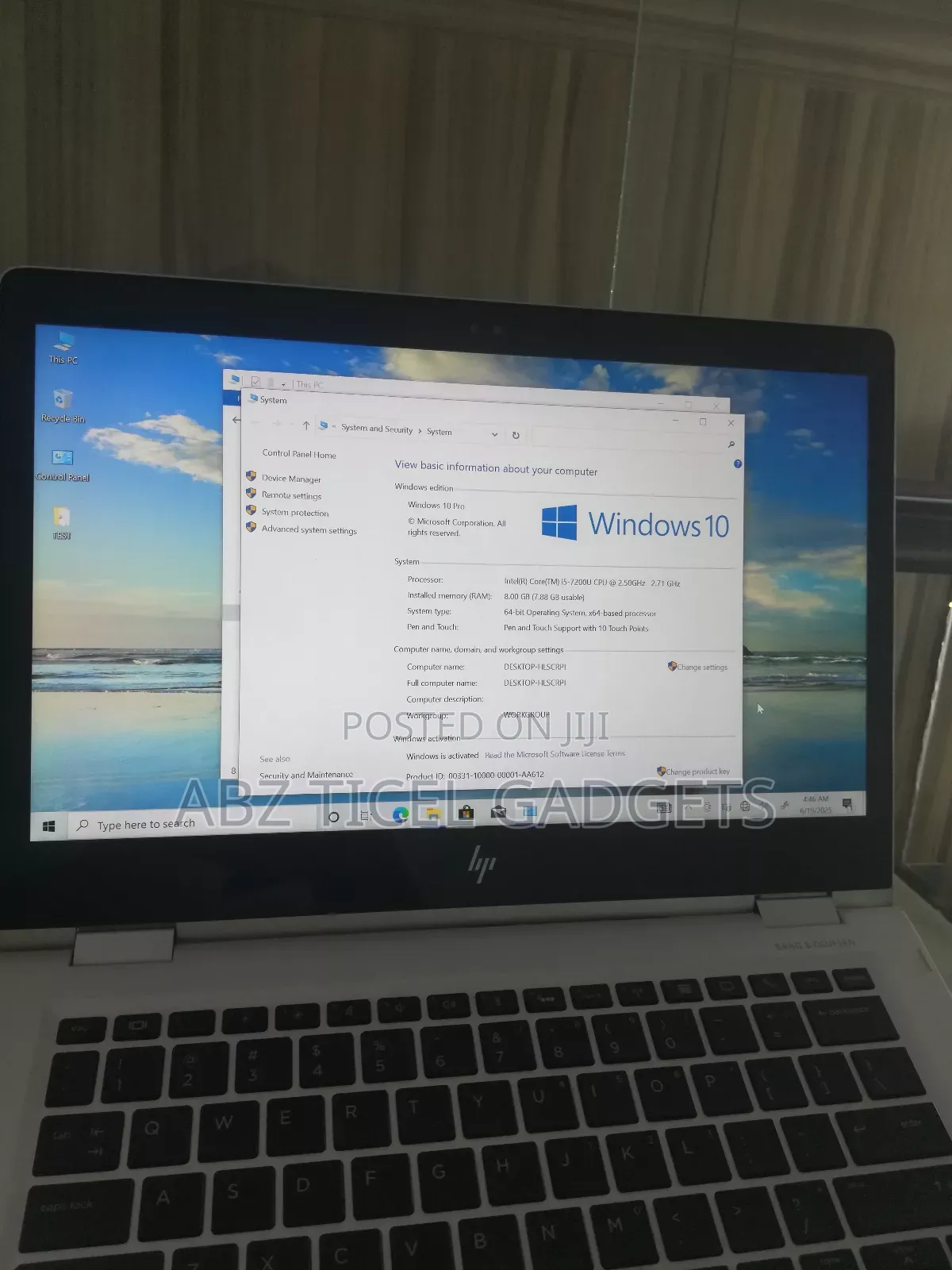 Laptop HP EliteBook X360 1030 G2 8GB Intel Core I5 SSD 256GB