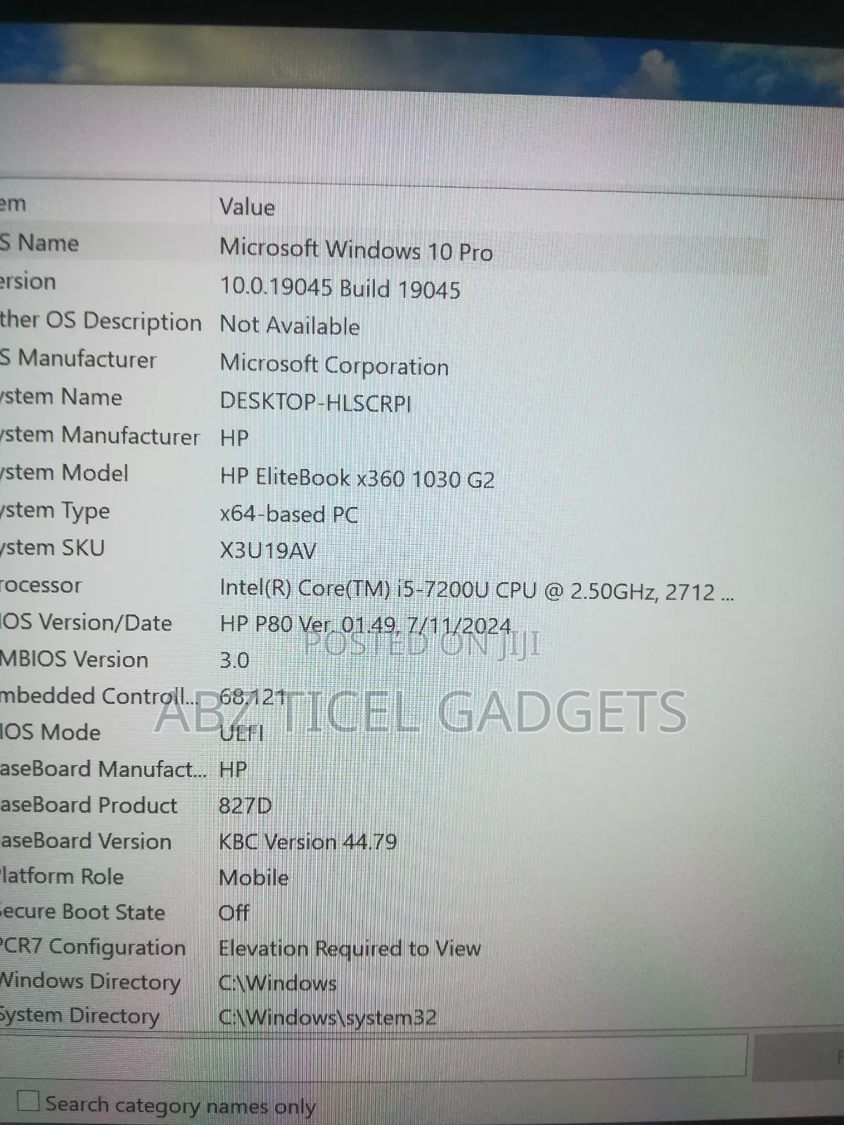 Laptop HP EliteBook X360 1030 G2 8GB Intel Core I5 SSD 256GB