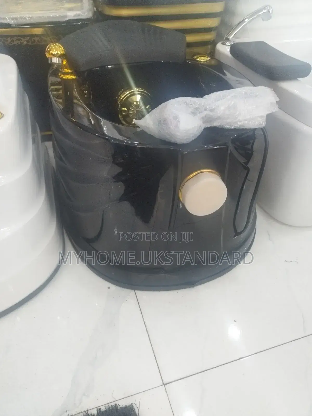 A Luxury Pedicure Bowl With Jets and Shower