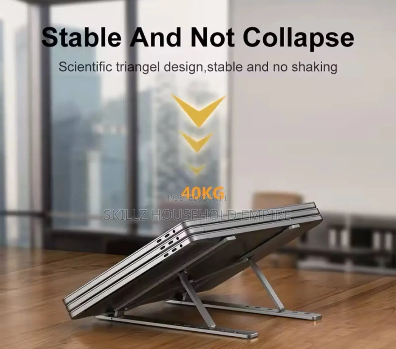 Aluminum Alloy Laptop Stand 6-level Adjustable Portable