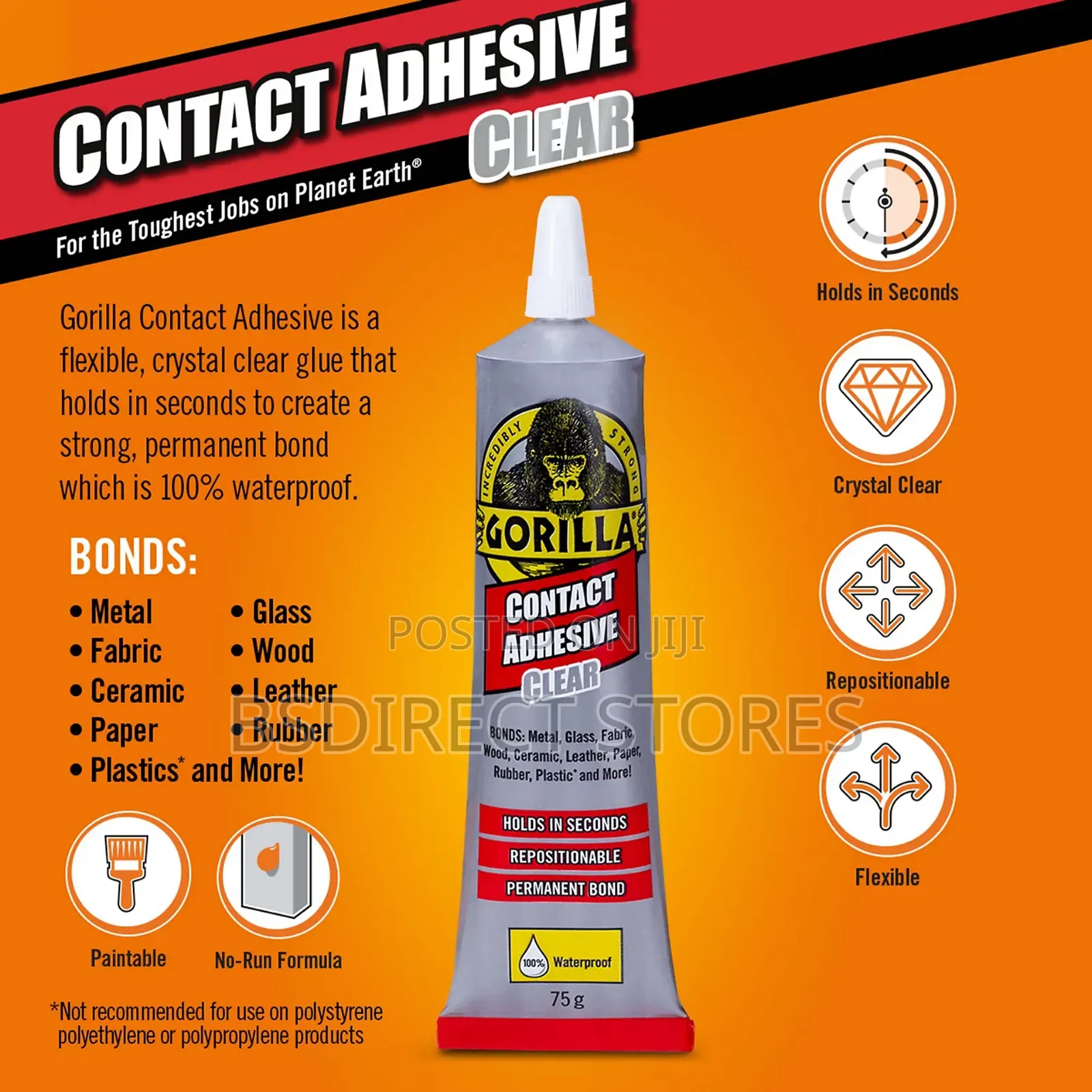 Gorilla Contact Adhesive Clear, 20ml - All-Purpose Glue