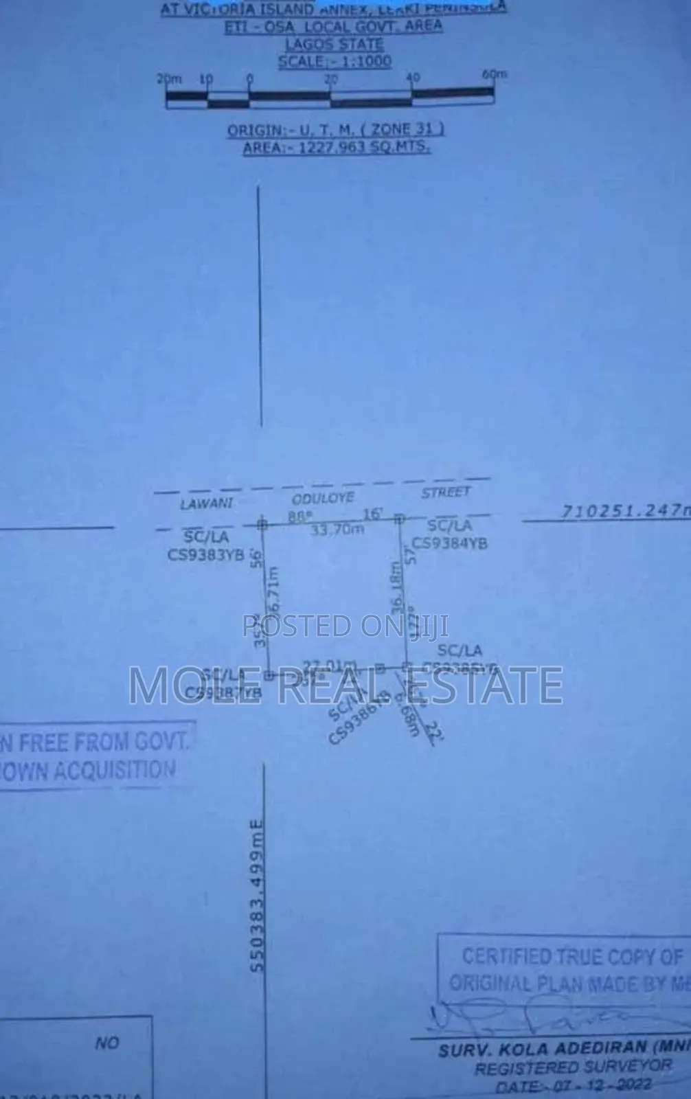 1, 227sqm Oniru Higly Closable Joint Venture ( Jv)