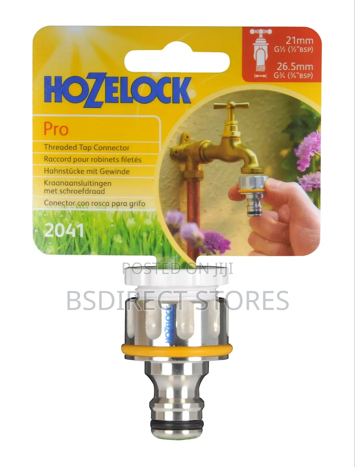 Hozelock 2041 Pro Metal Threaded Tap Connector 12.5