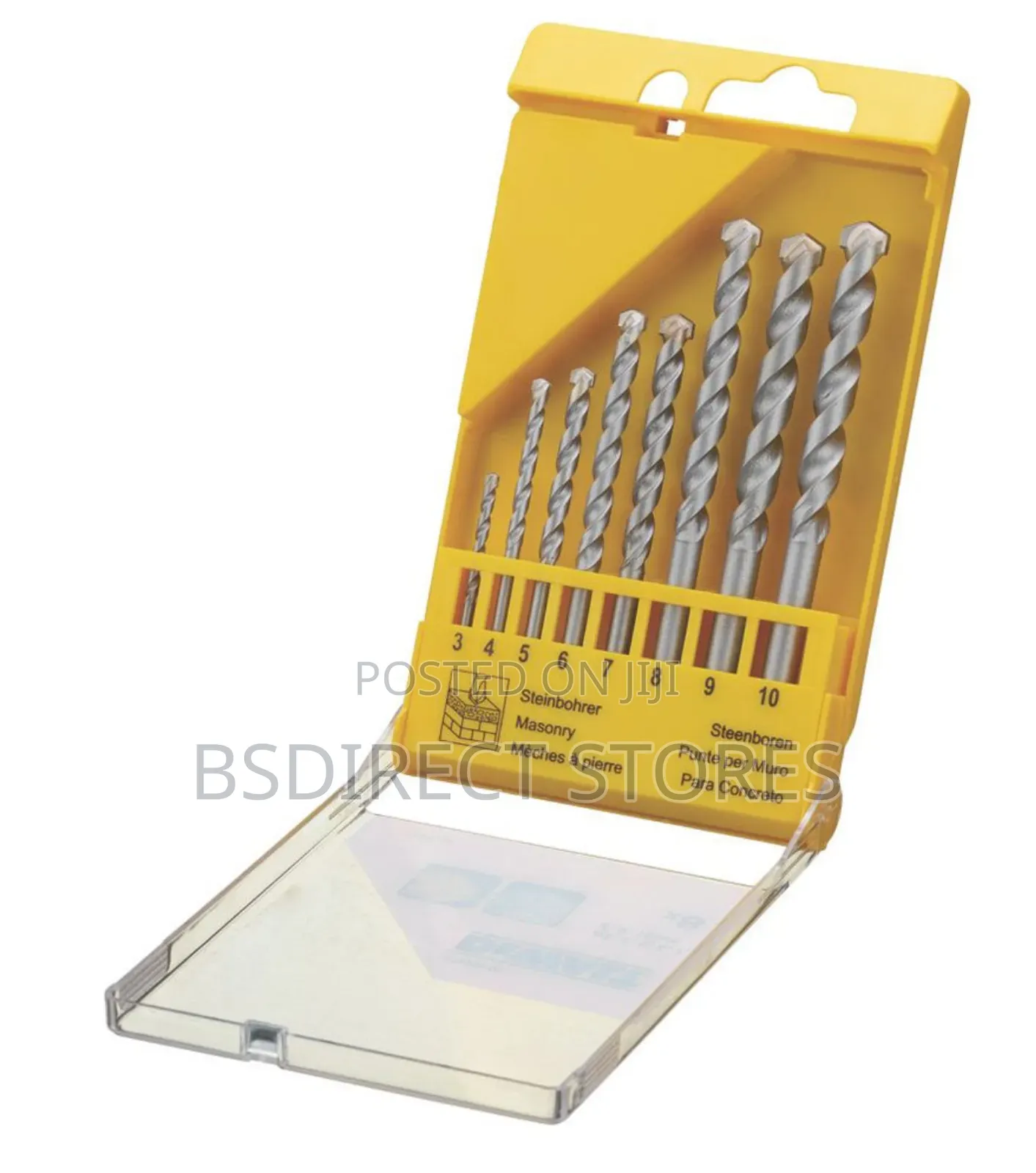 Dewalt Straight Shank Masonry Drill Bit Set 8 Pieces