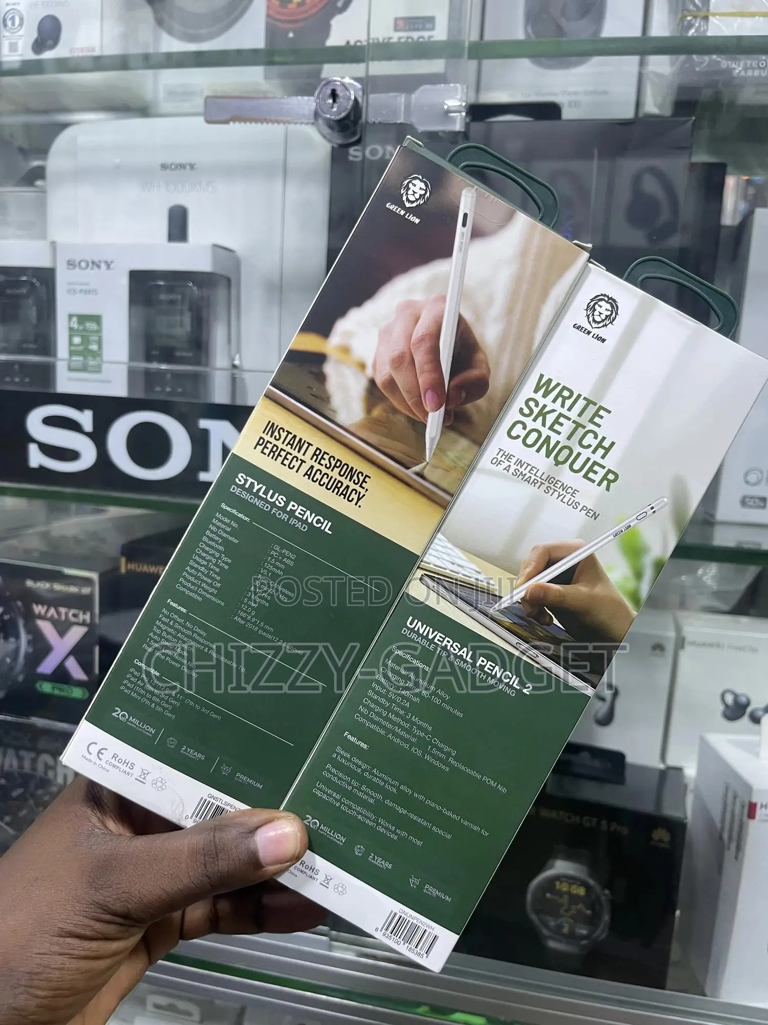 Green Lion Universal Pencil for Phones- iPads and Tablets
