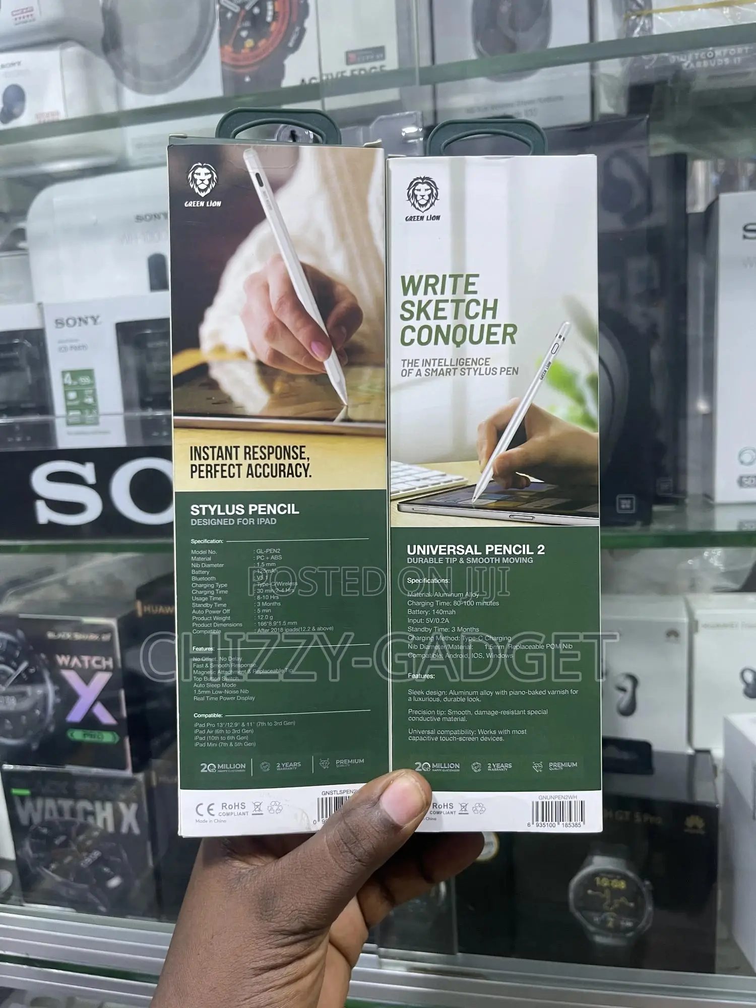 Green Lion Universal Pencil for Phones- iPads and Tablets